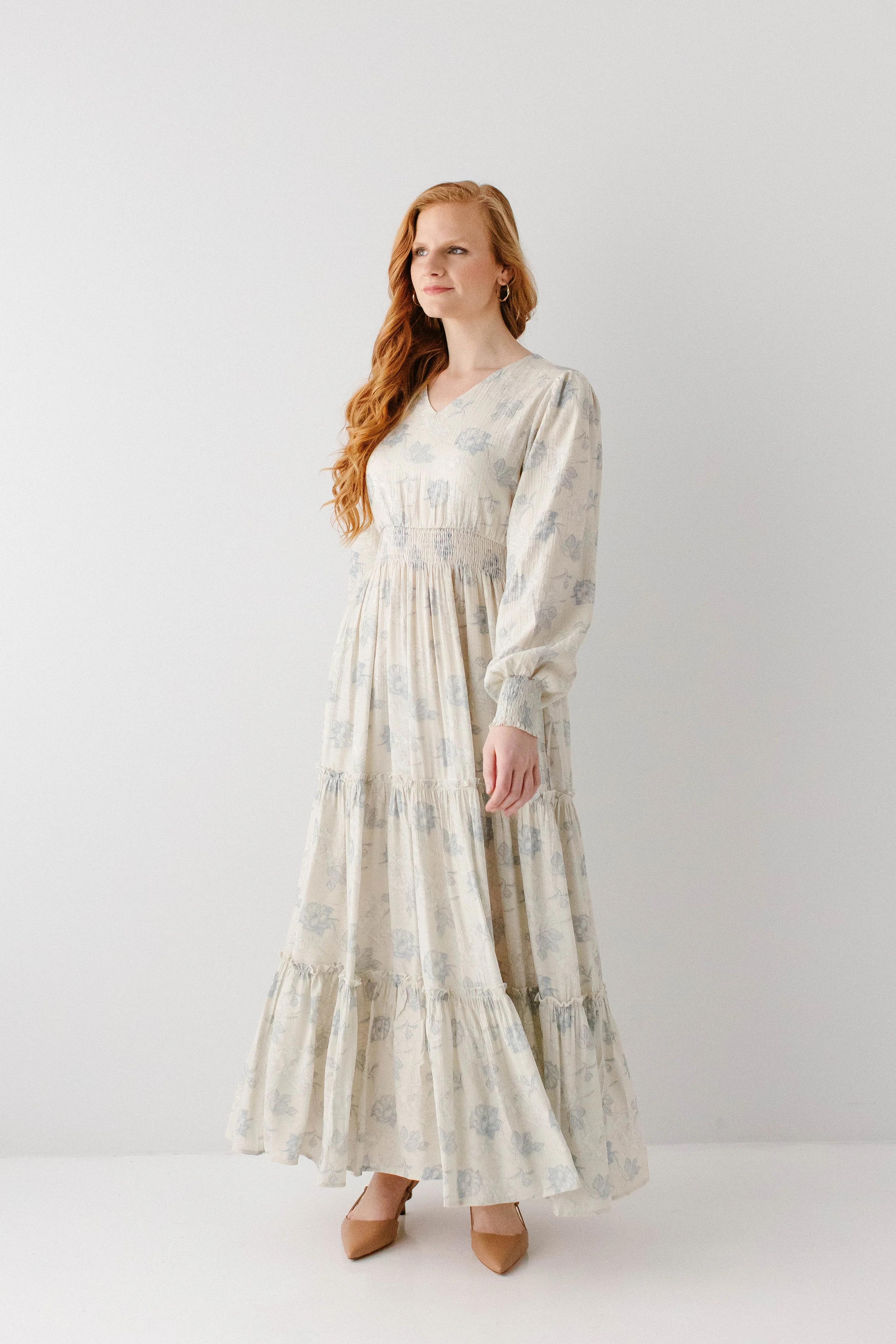 Poetry Dusty Floral Tiered Maxi Dress FINAL SALE - Image 3