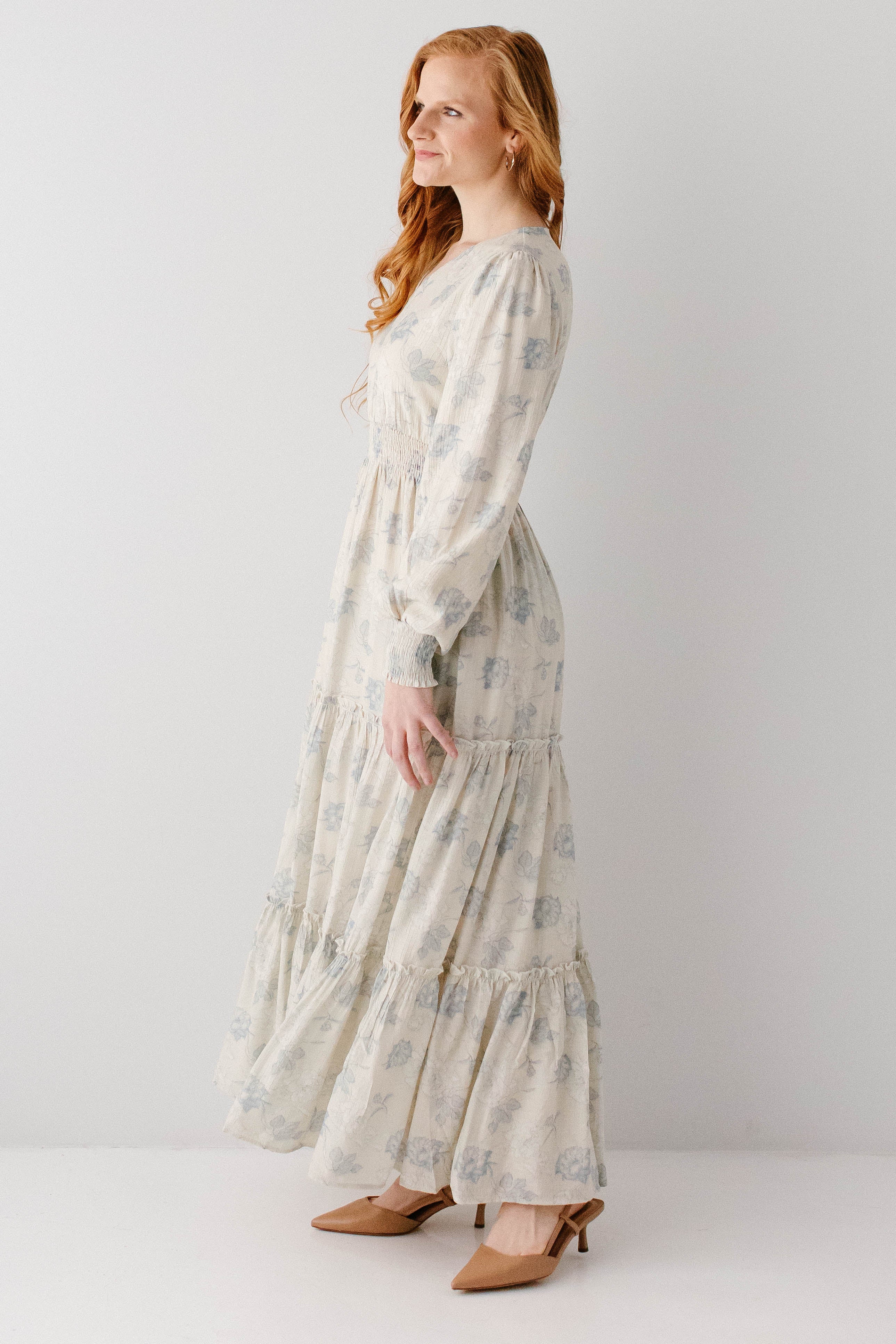 Poetry Dusty Floral Tiered Maxi Dress FINAL SALE - Image 6
