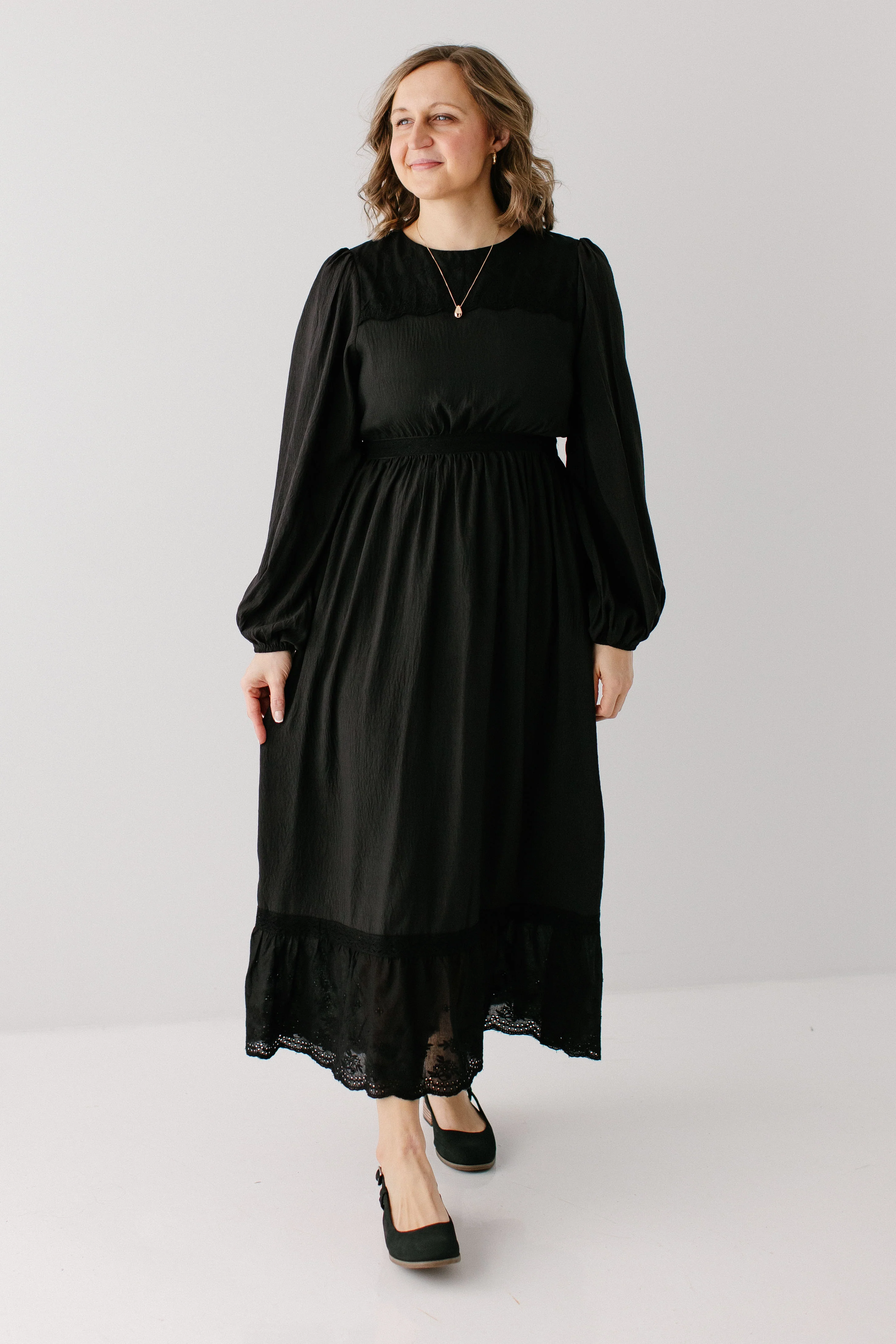 'Prestyn' Eyelet Detail Maxi Dress FINAL SALE