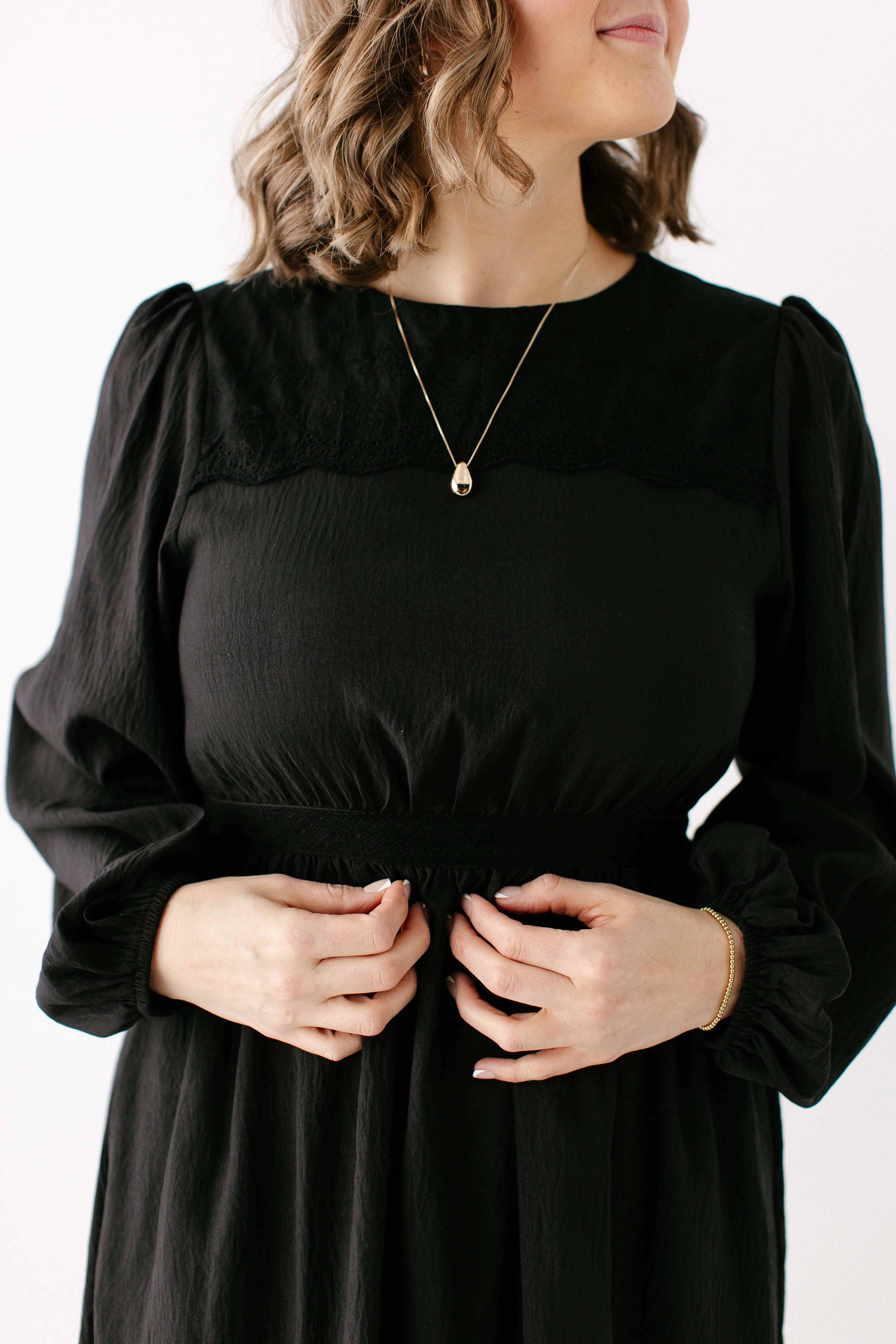 'Prestyn' Eyelet Detail Maxi Dress FINAL SALE - Image 2