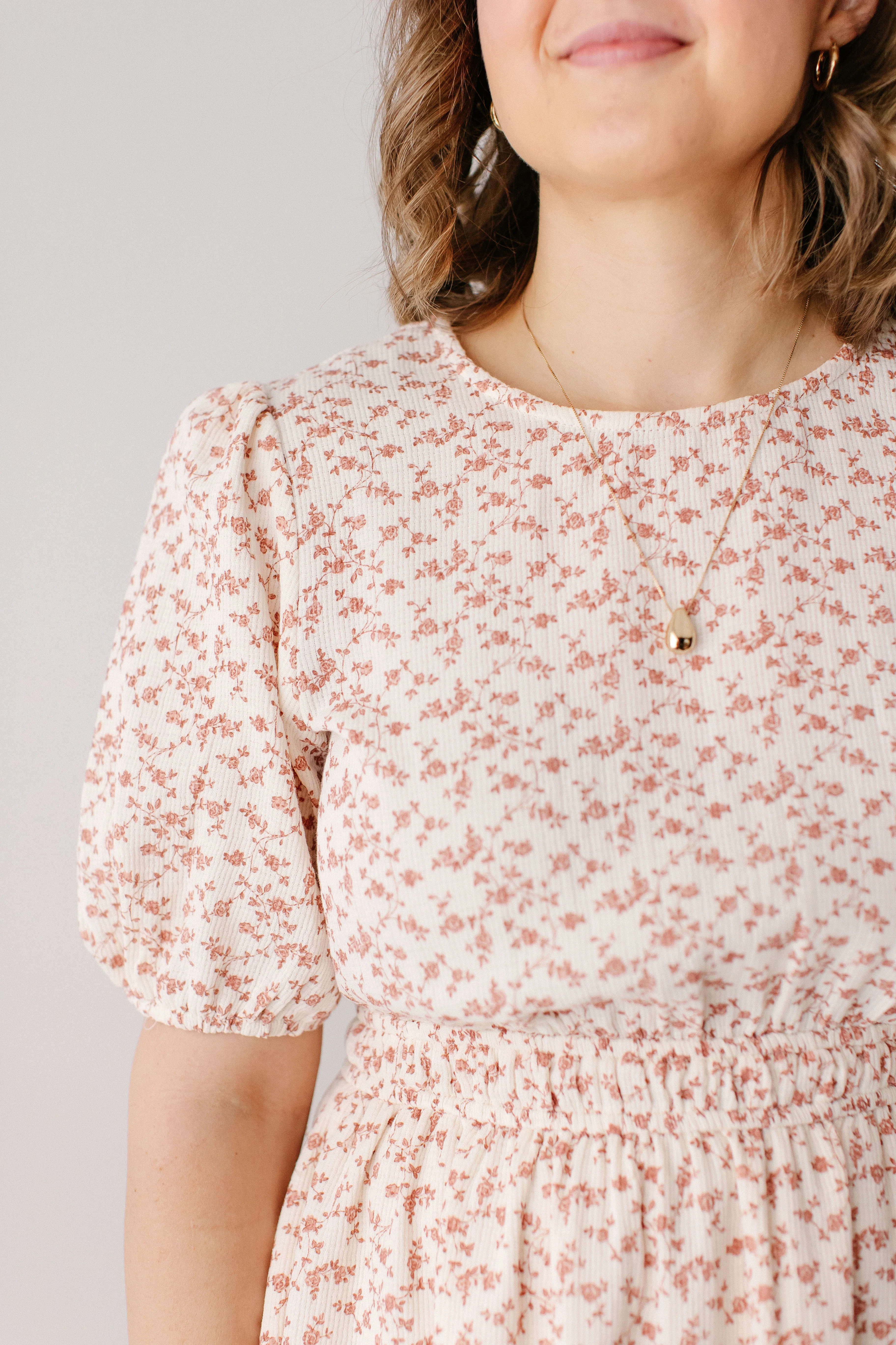 'Primrose' Ditsy Floral Midi Dress - Image 3