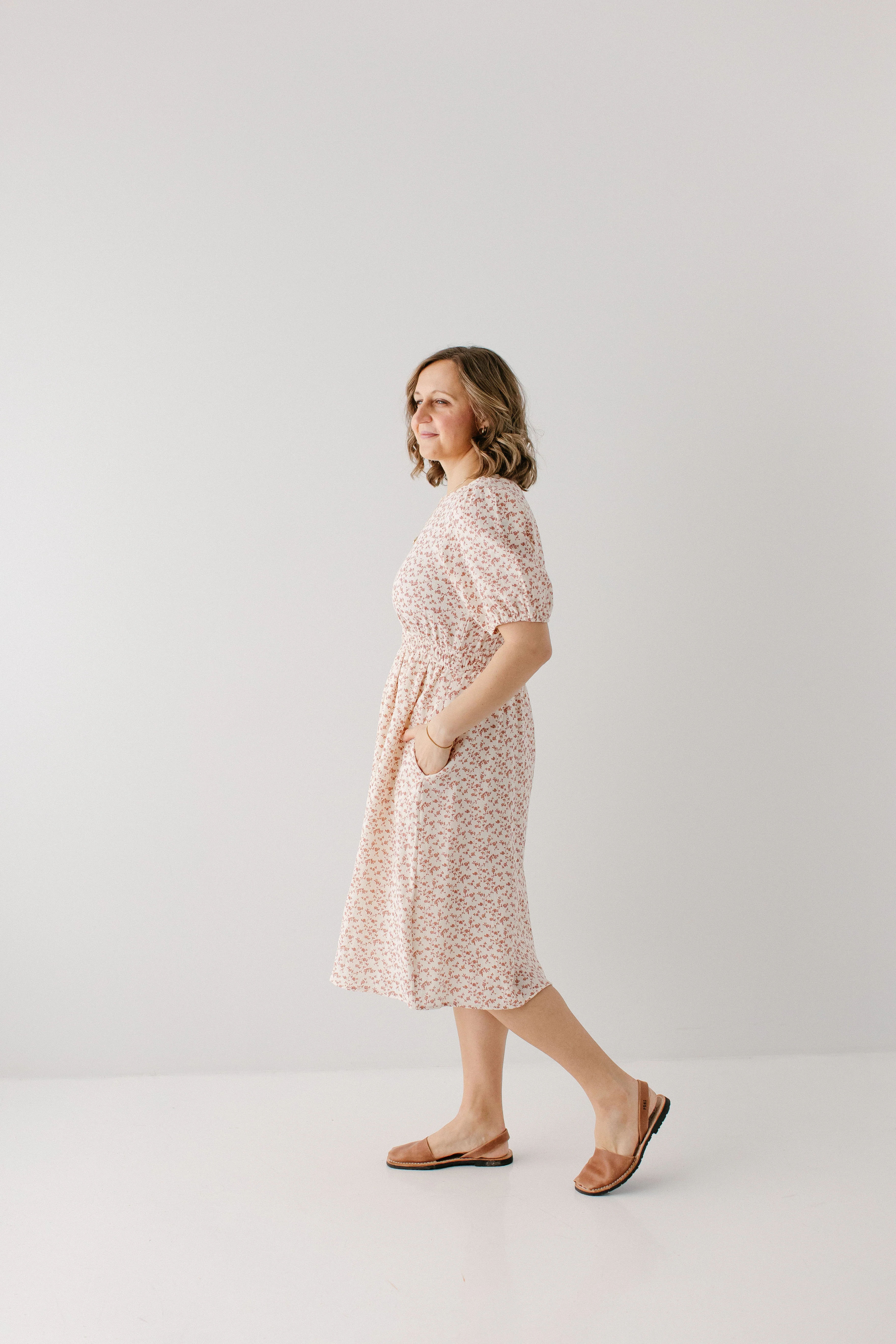 'Primrose' Ditsy Floral Midi Dress - Image 5