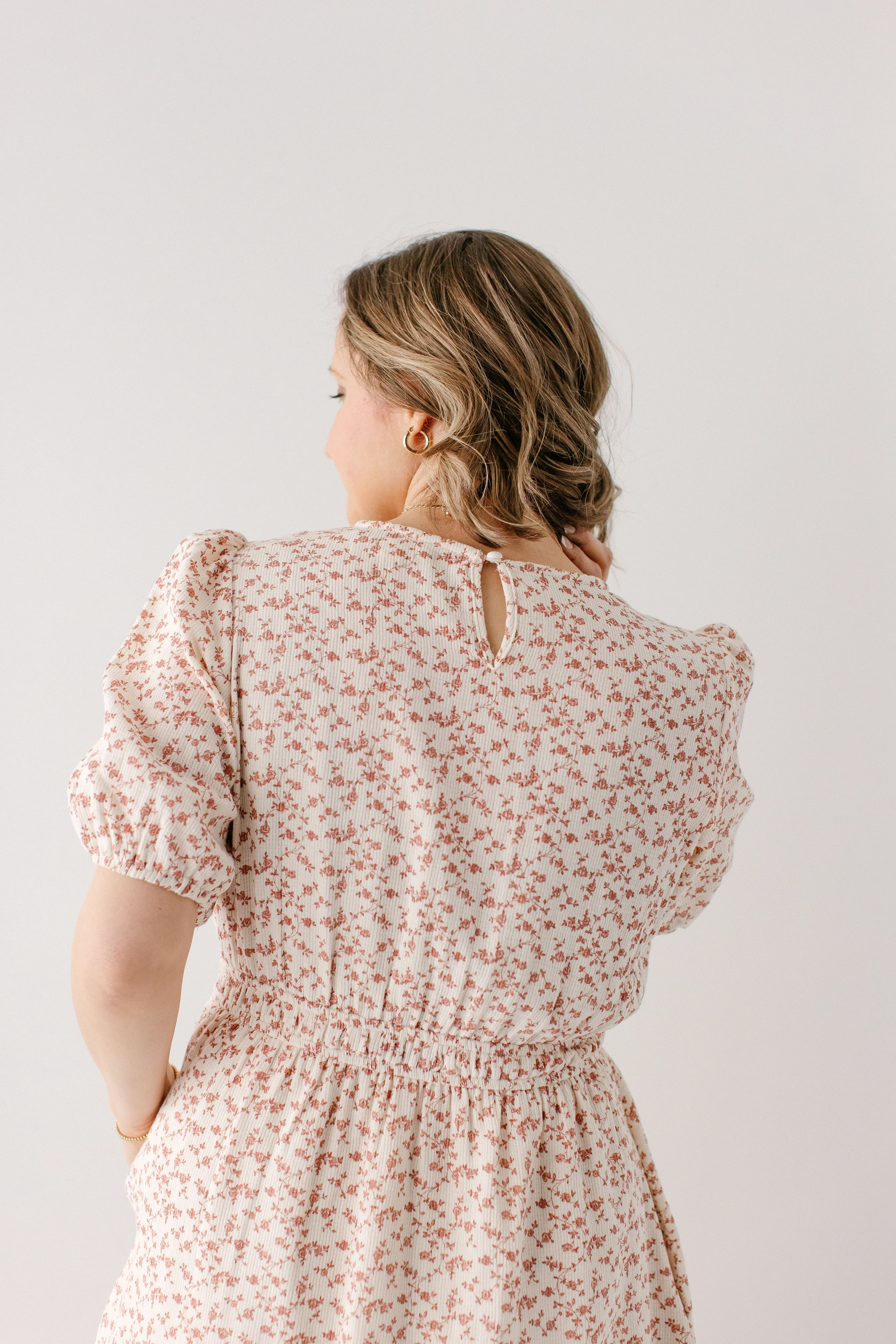 'Primrose' Ditsy Floral Midi Dress - Image 6