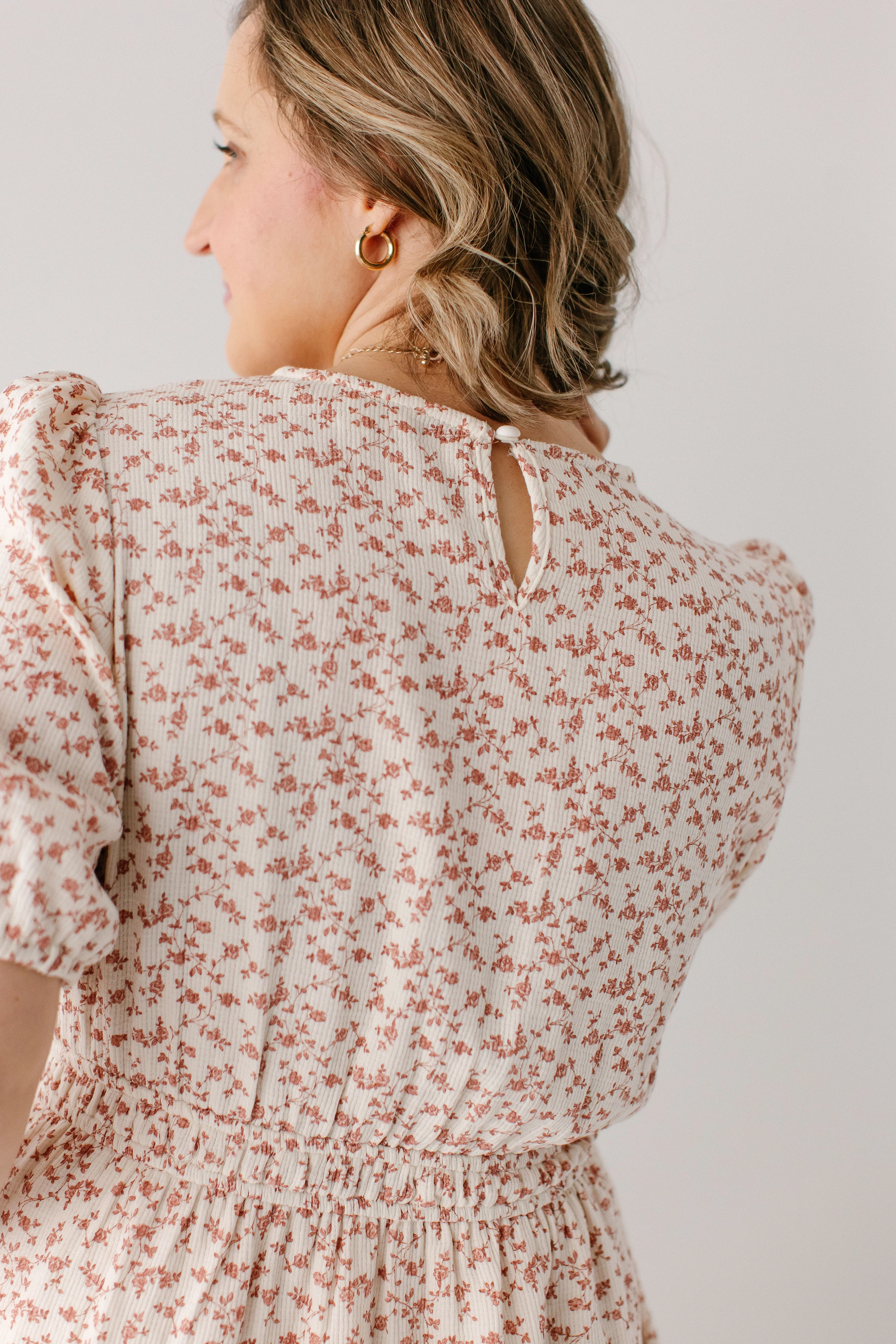 'Primrose' Ditsy Floral Midi Dress - Image 7