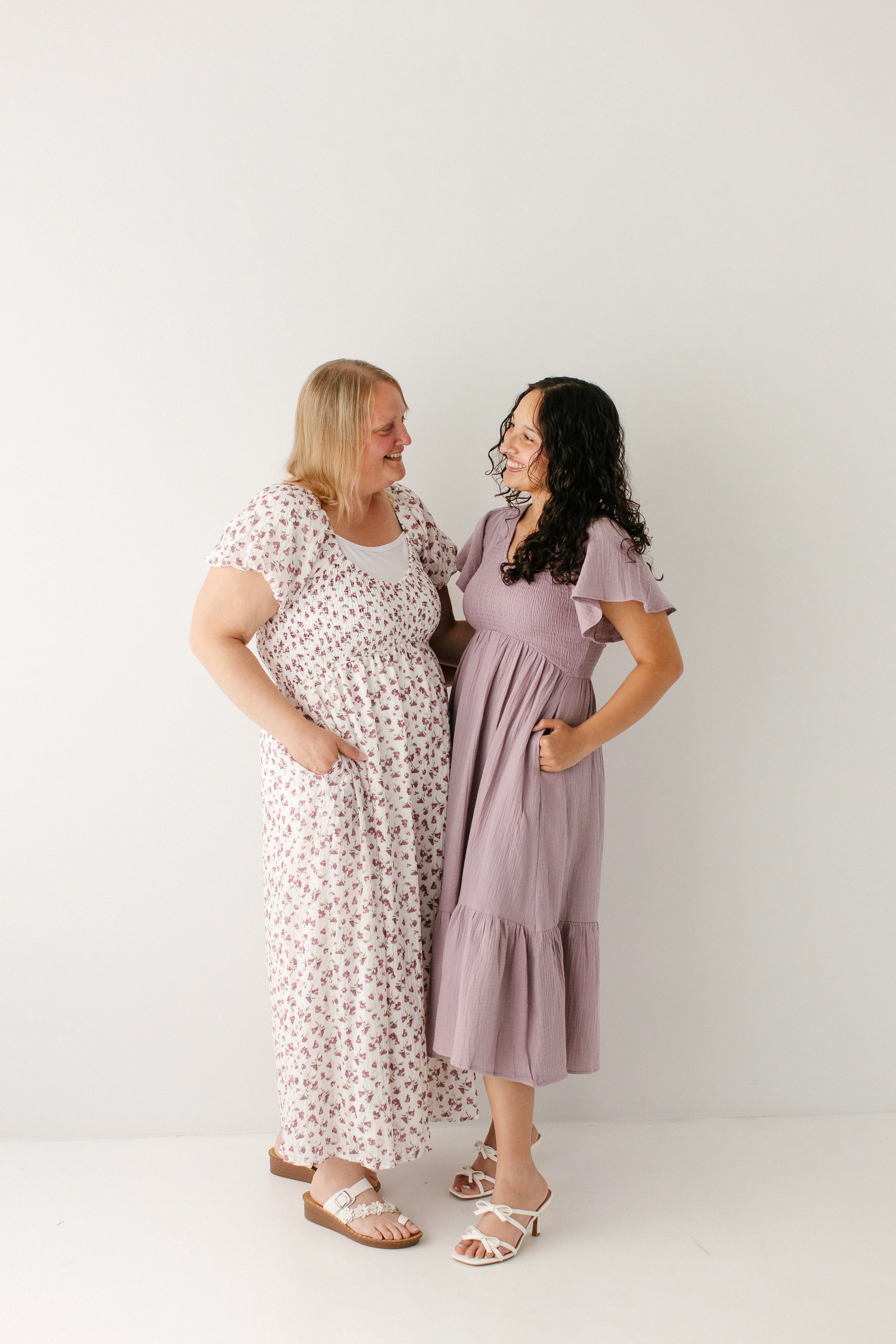 Quincy Gauze Smocked Bodice Midi Dress - Image 2
