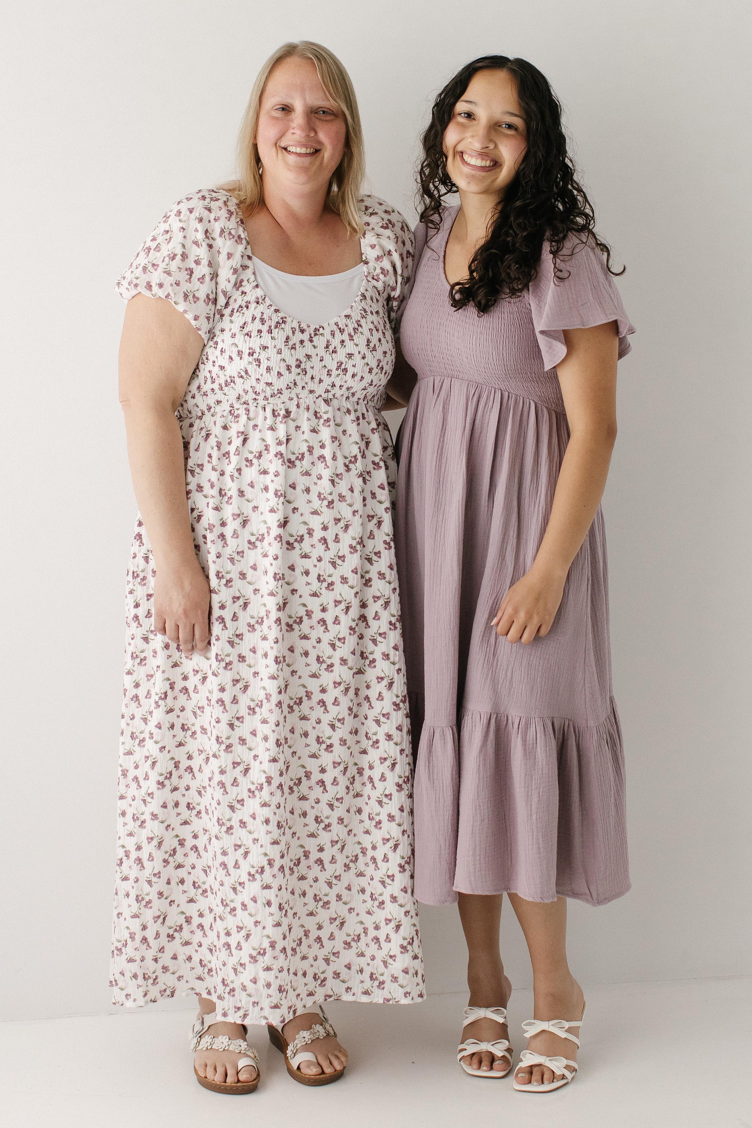 Quincy Gauze Smocked Bodice Midi Dress - Image 4