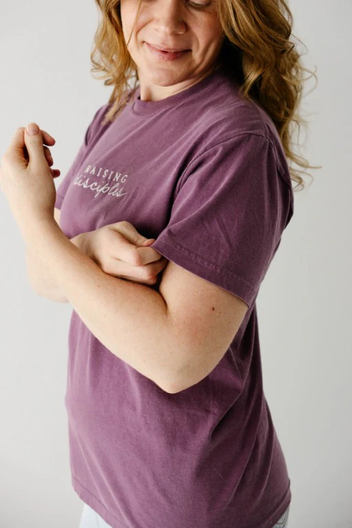 Raising Disciples Embroidered Comfort Colors Tee - Image 3