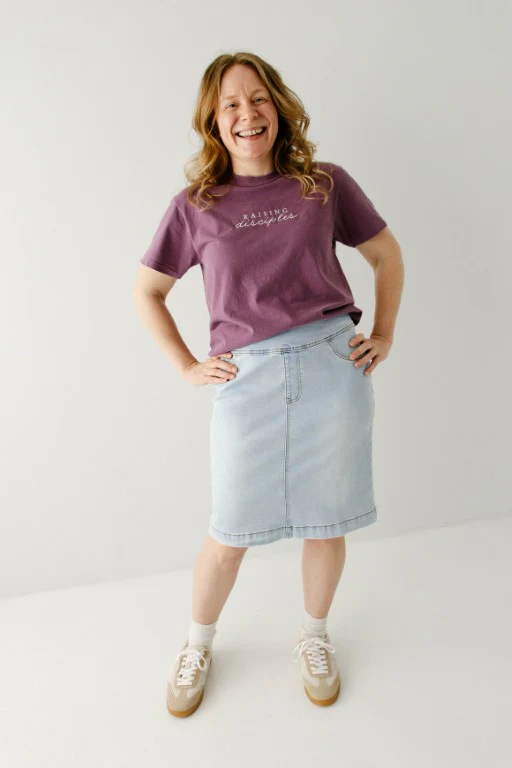 Raising Disciples Embroidered Comfort Colors Tee - Image 4