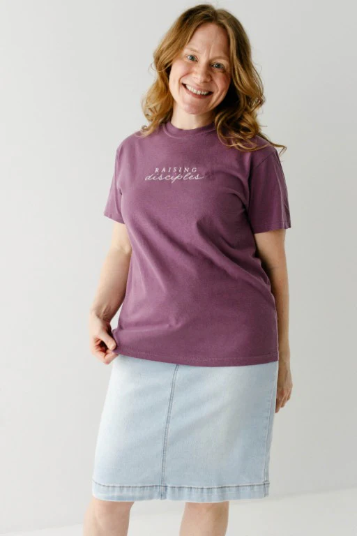 Raising Disciples Embroidered Comfort Colors Tee - Image 5