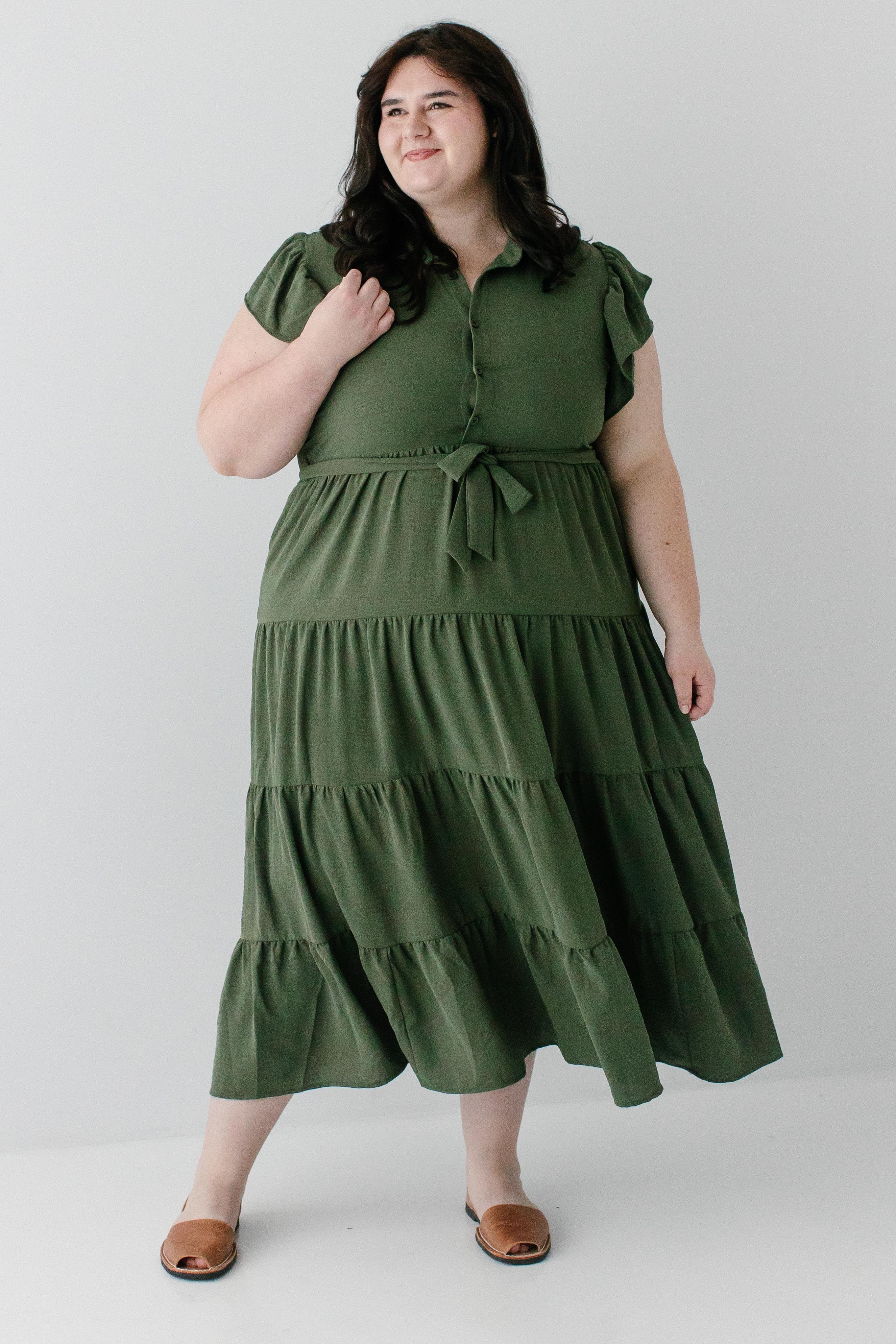 Reed Ruffle Sleeve Tiered Maxi Dress - Image 2