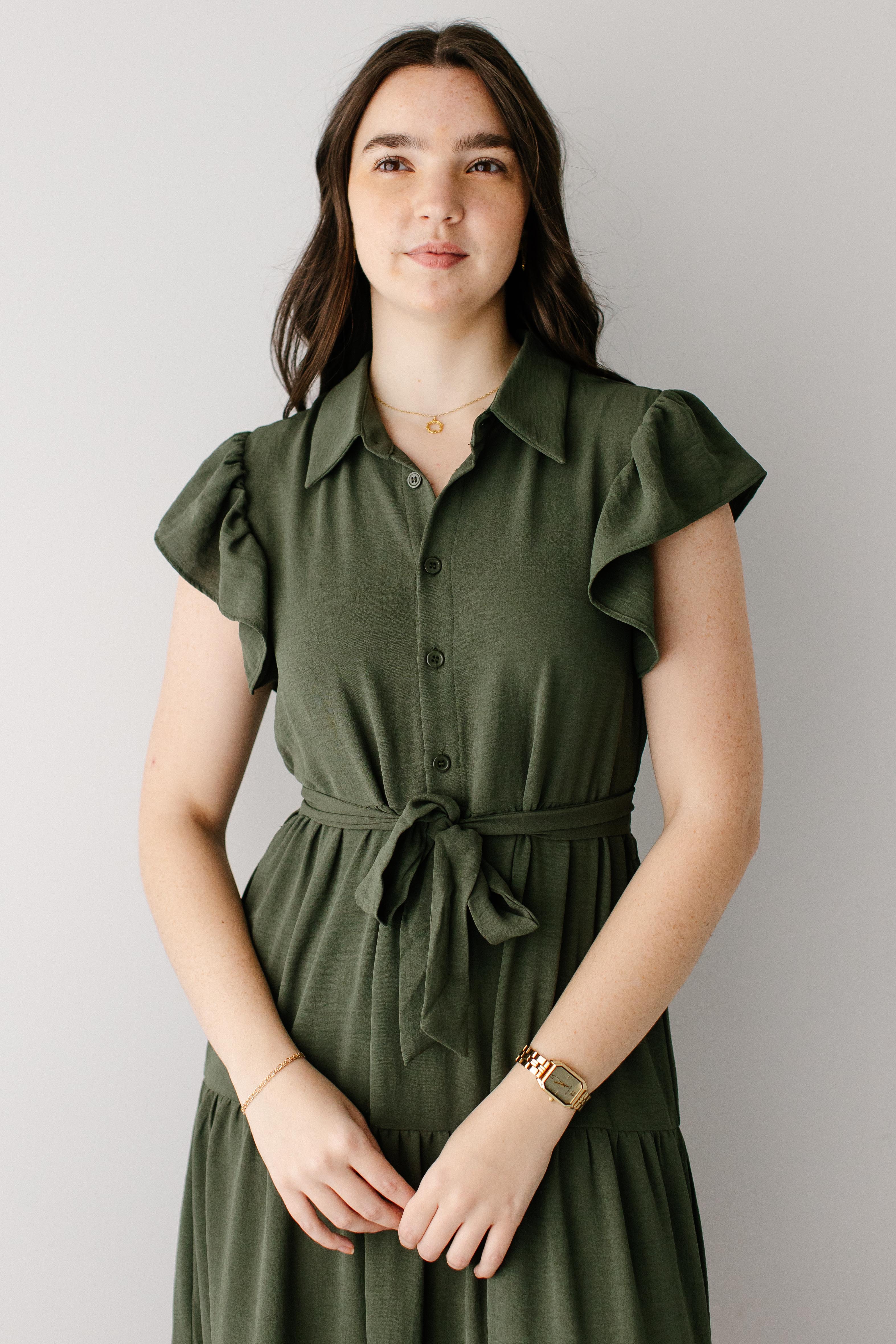 Reed Ruffle Sleeve Tiered Maxi Dress - Image 4