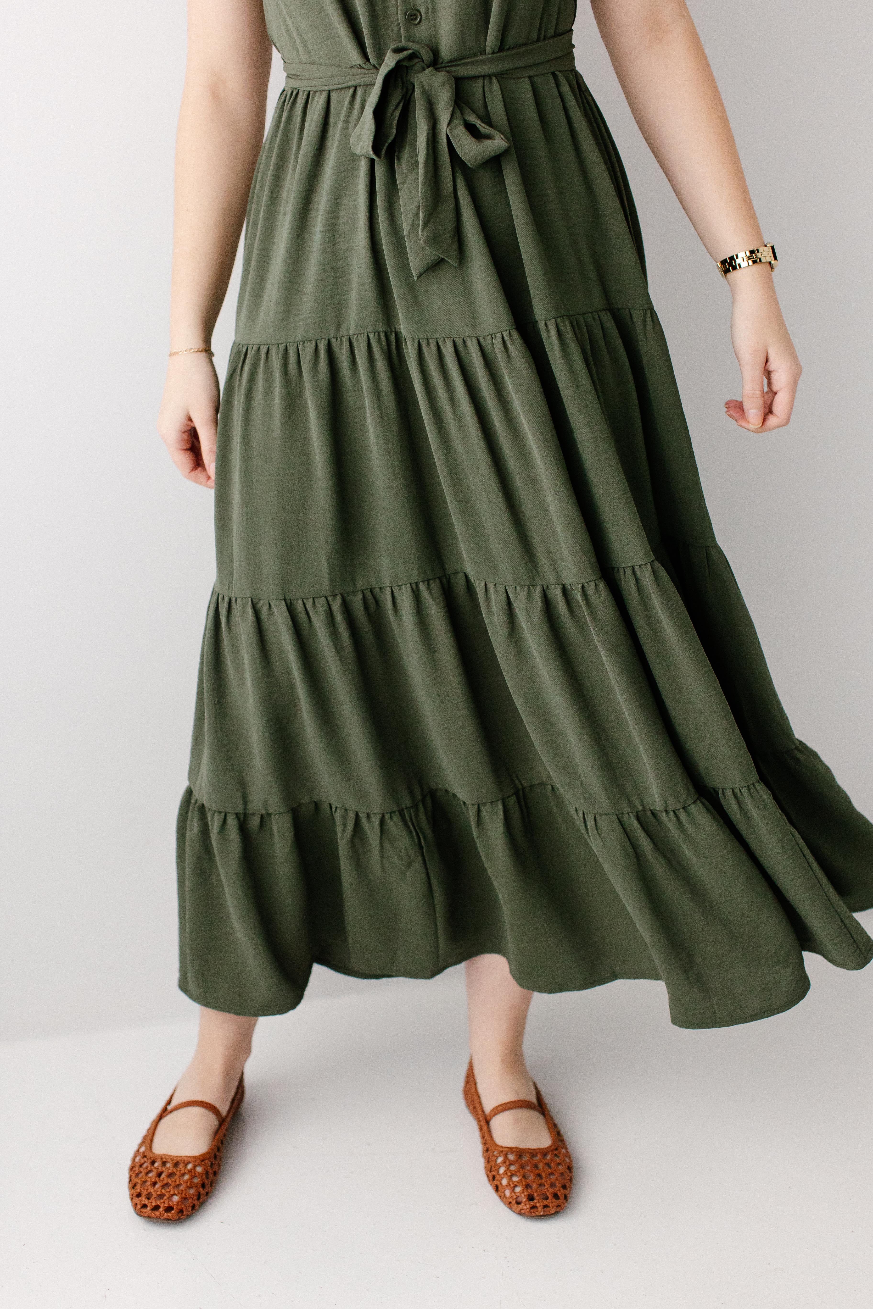 Reed Ruffle Sleeve Tiered Maxi Dress - Image 5