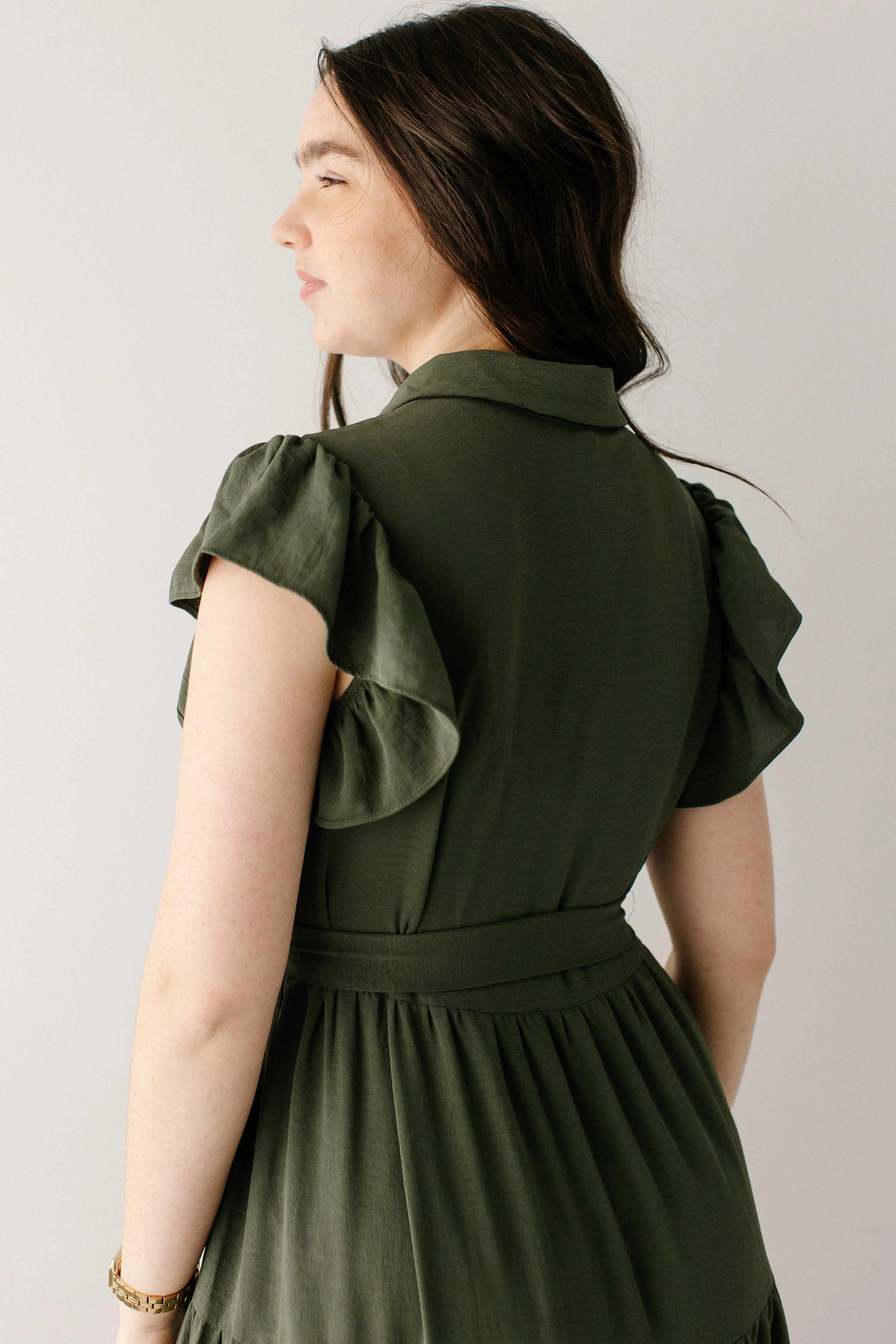 Reed Ruffle Sleeve Tiered Maxi Dress - Image 7