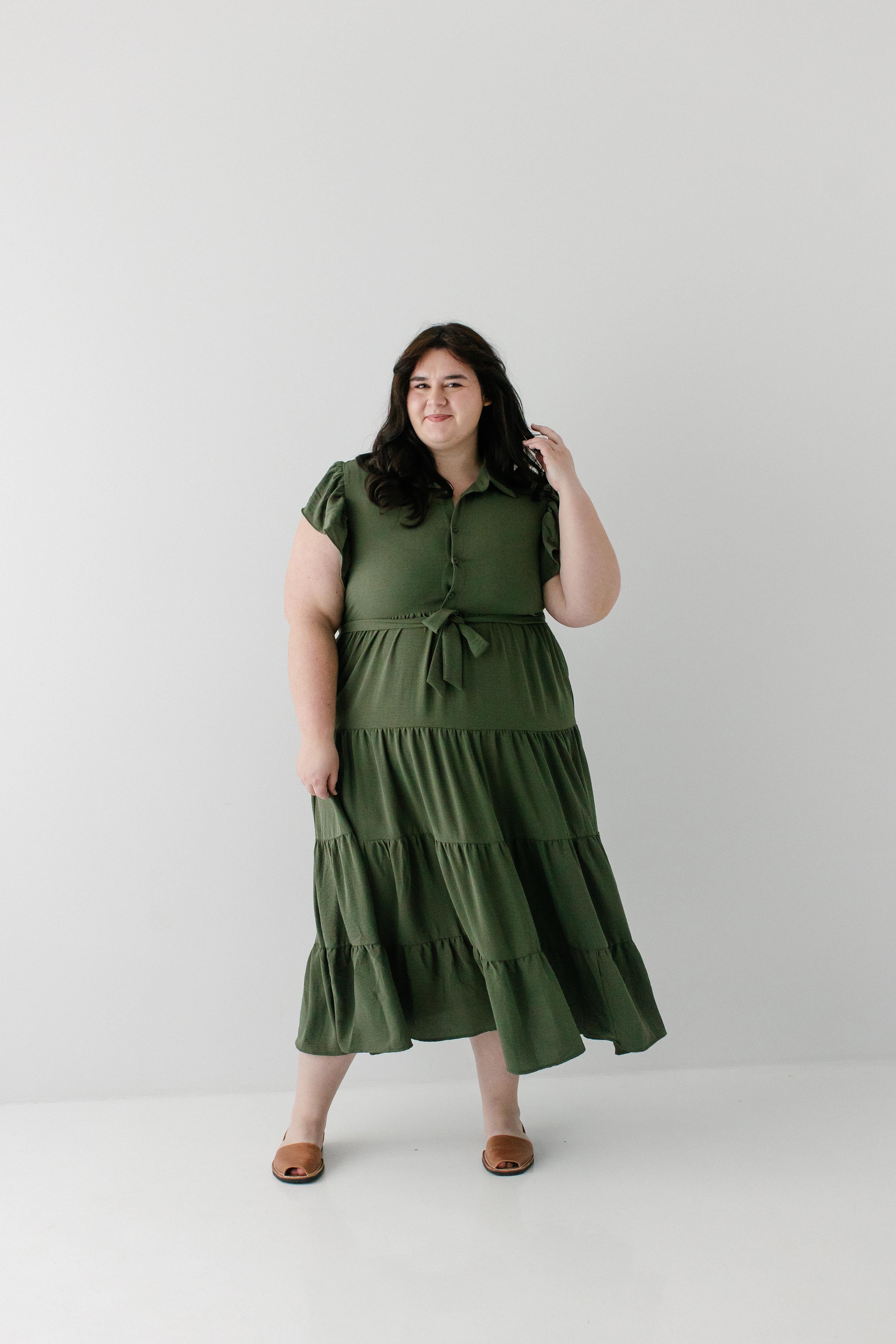 Reed Ruffle Sleeve Tiered Maxi Dress - Image 9