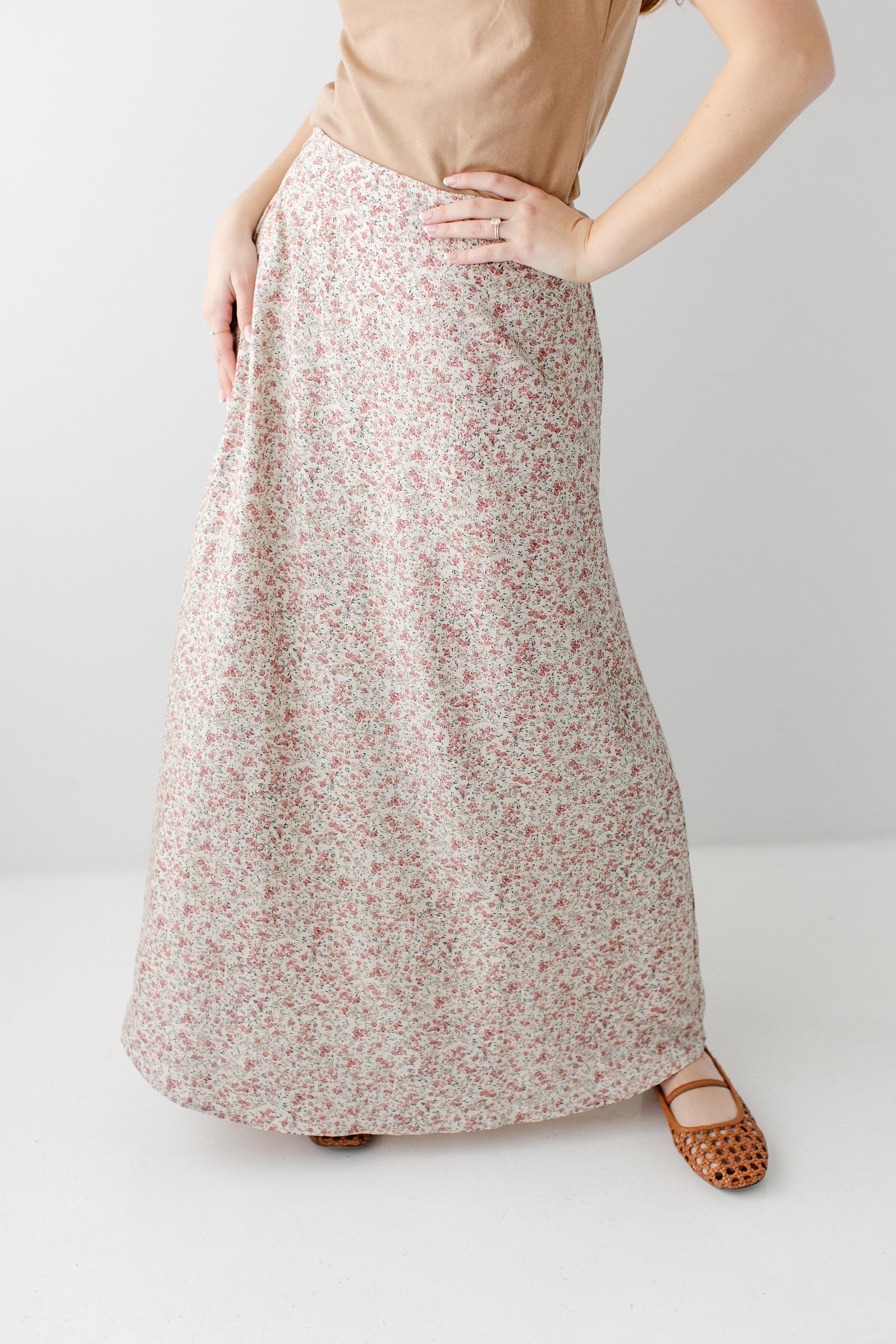 Roslyn Ditsy Floral Maxi Skirt - Image 3