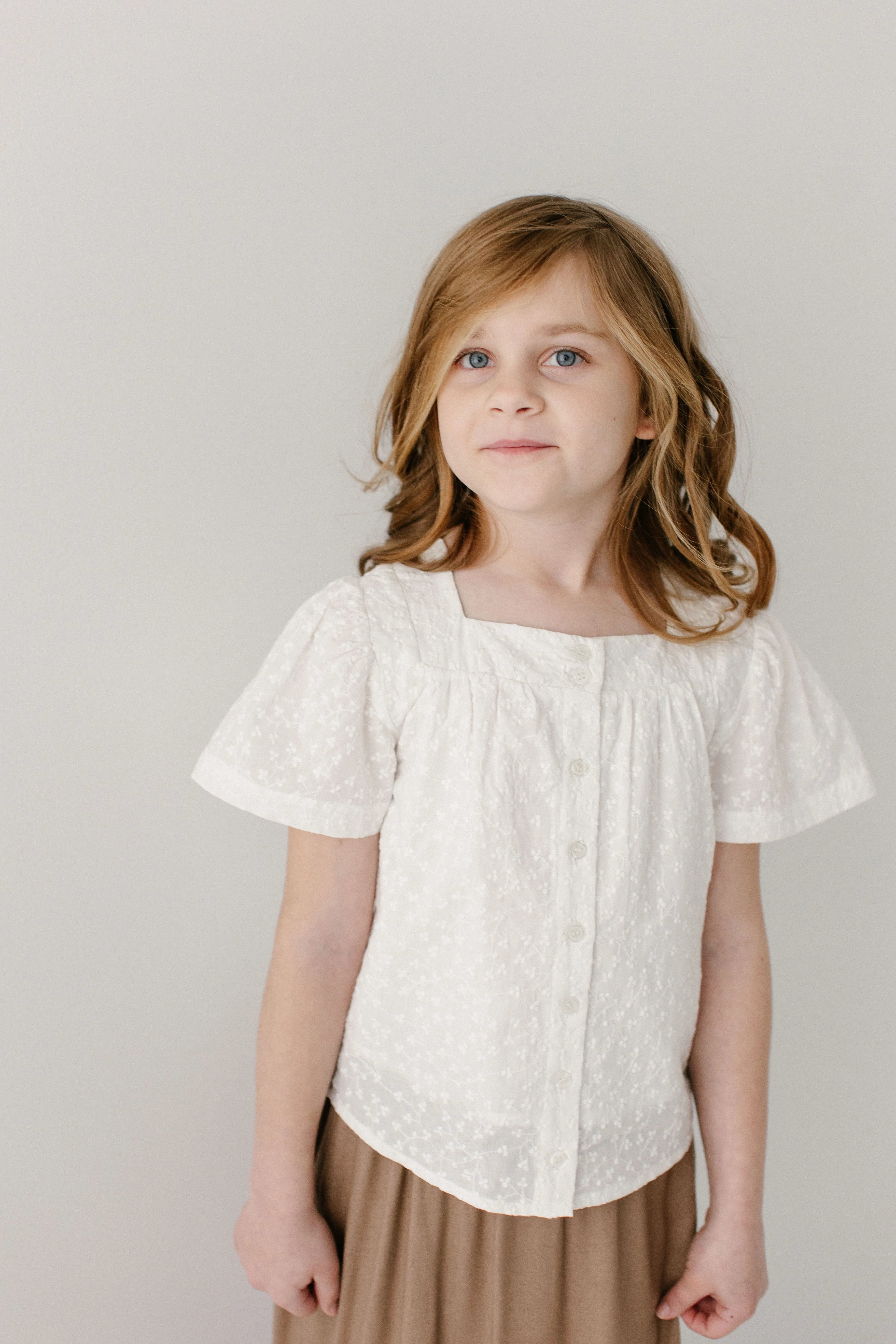Sadie Girl Square Neck Embroidered Top - Image 3