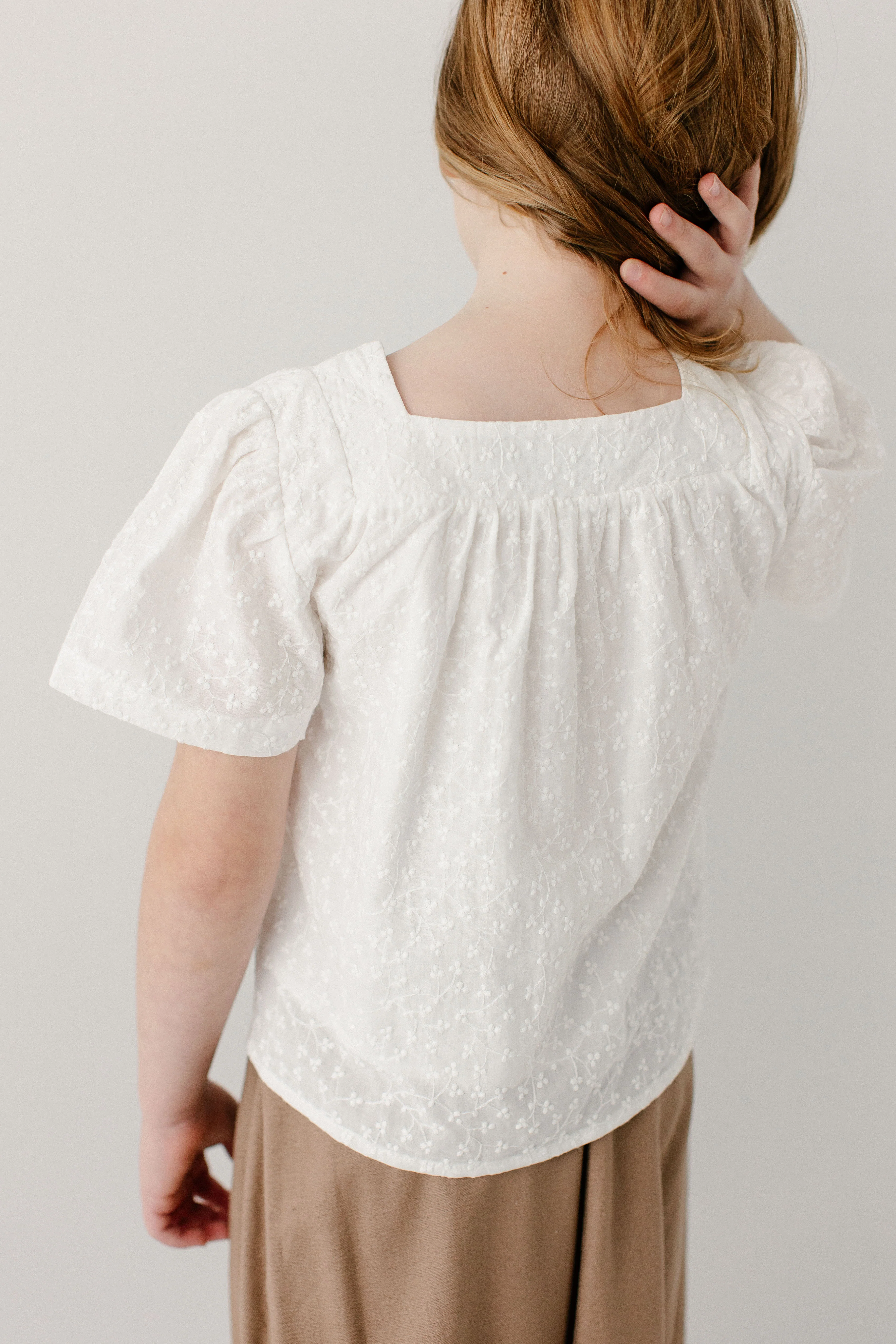 Sadie Girl Square Neck Embroidered Top - Image 6