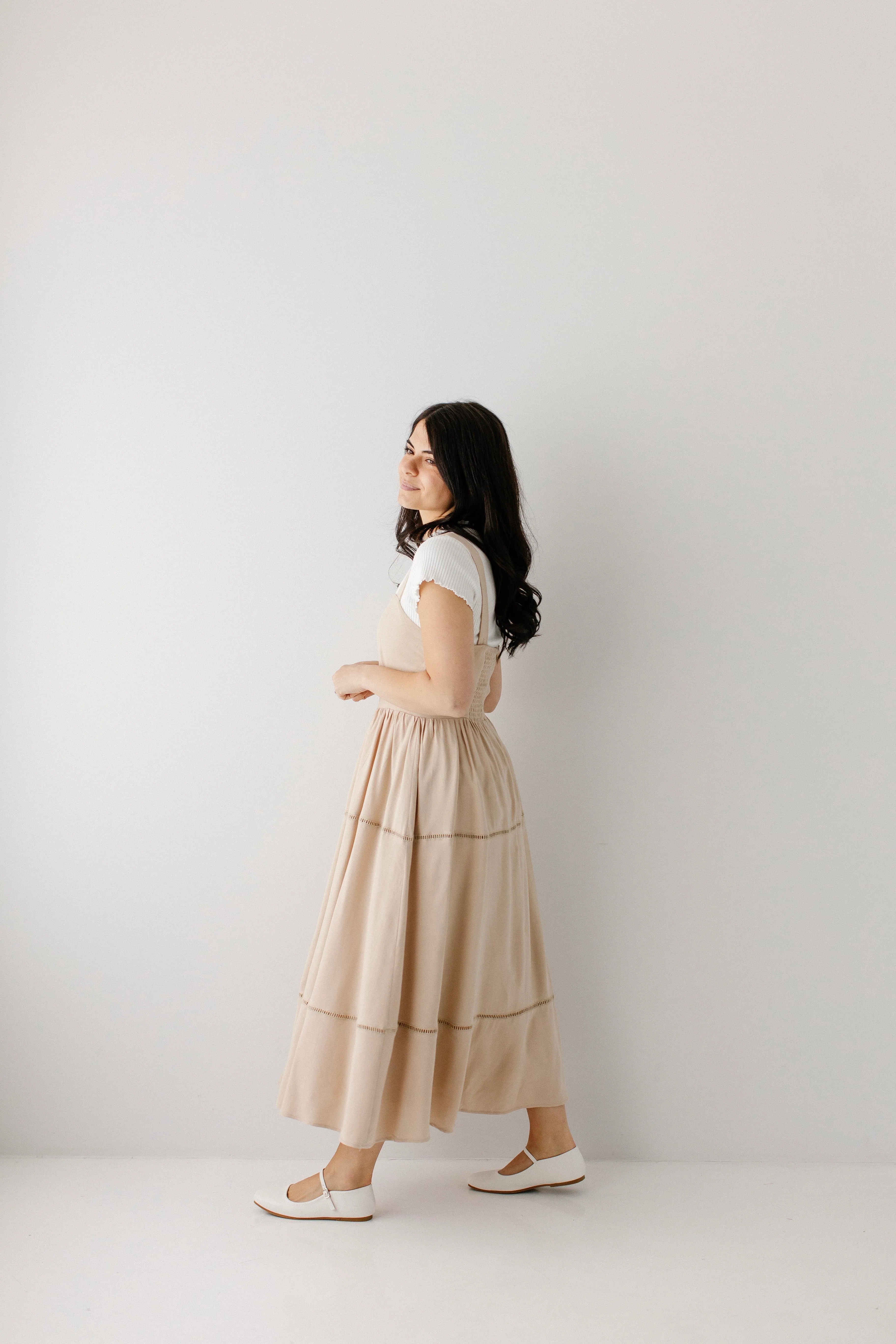 Sahara Pinafore A-Line Midi Dress - Image 3