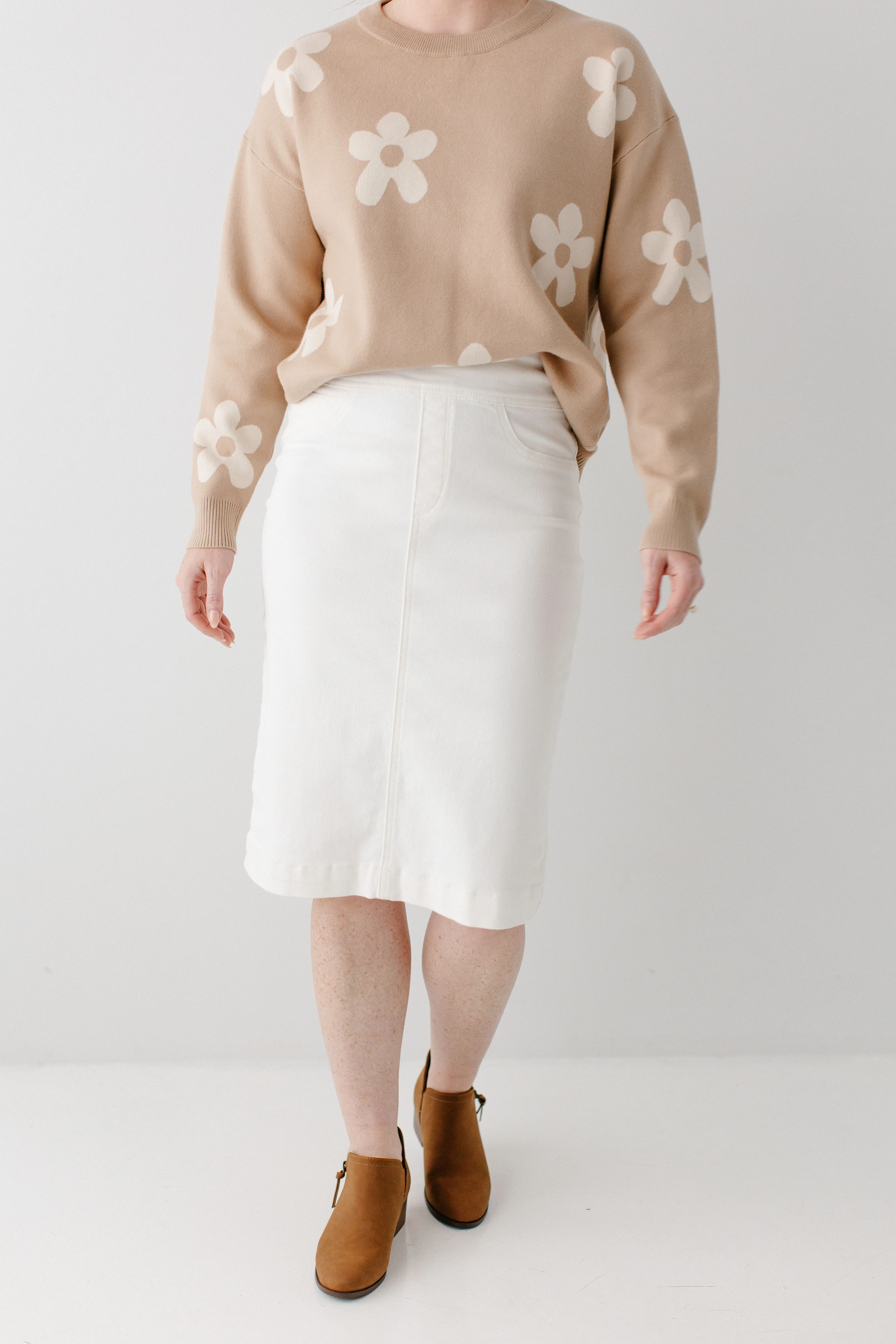 'Sara' Stretch Denim Skirt FINAL SALE - Image 15