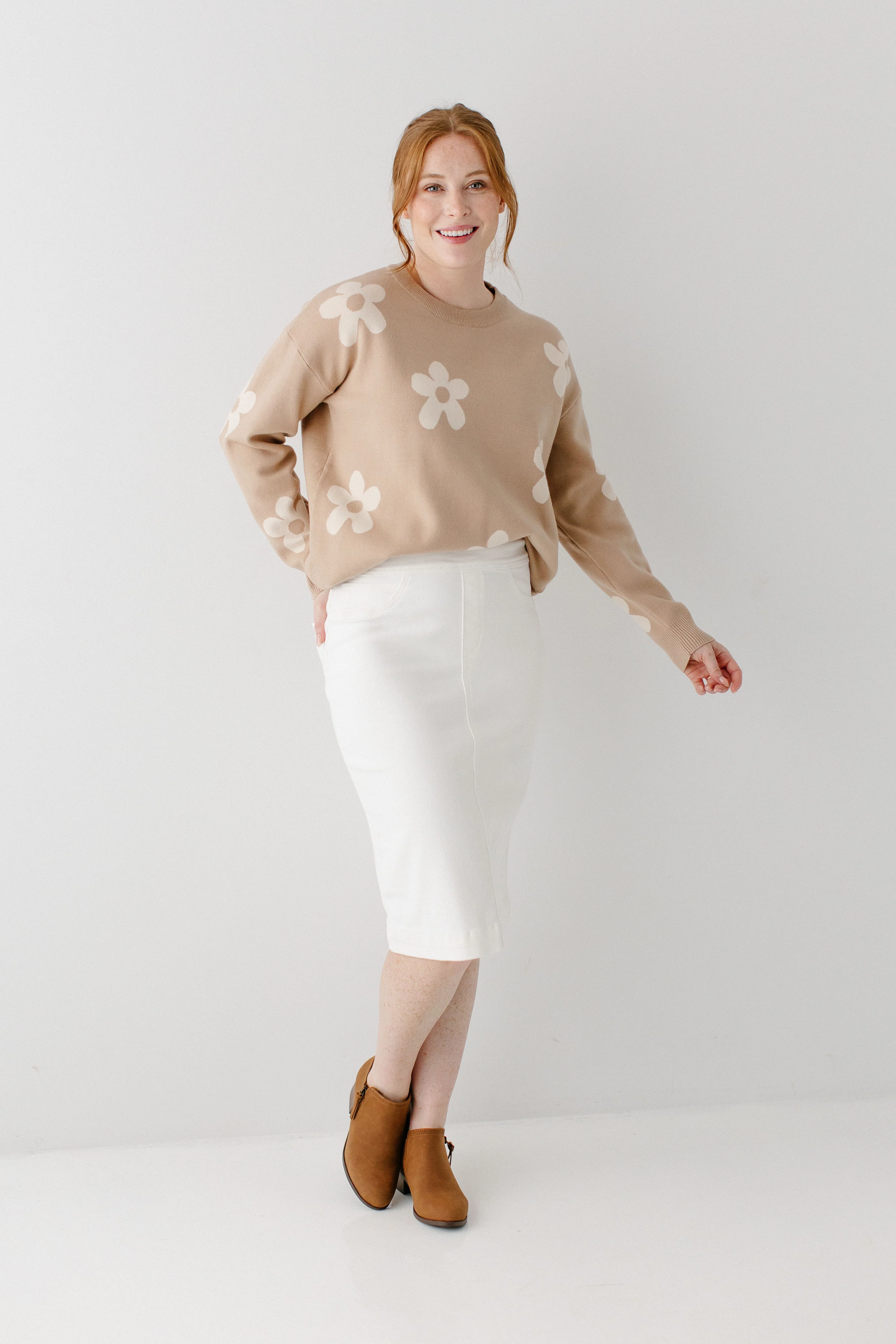 'Sara' Stretch Denim Skirt FINAL SALE - Image 16