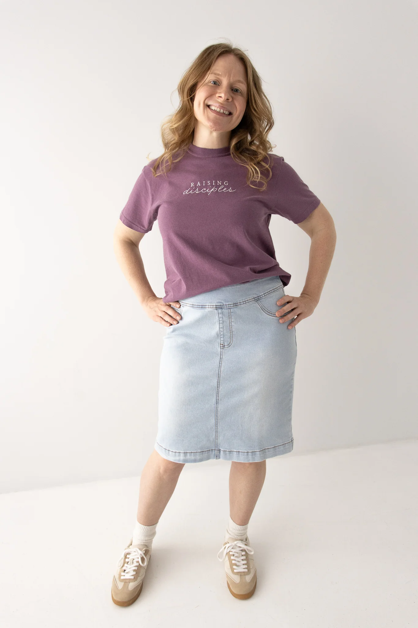 Sara Stretch Denim Skirt - Image 3