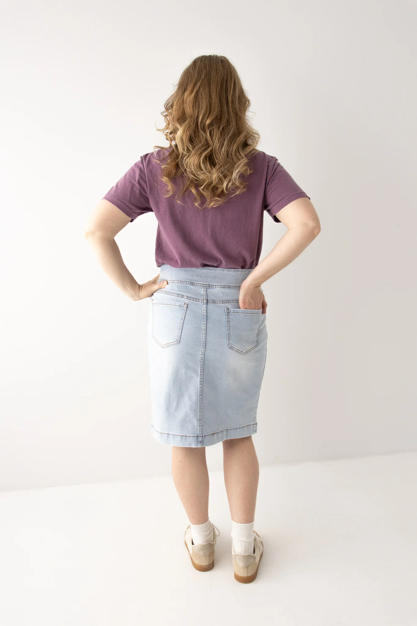 Sara Stretch Denim Skirt - Image 5