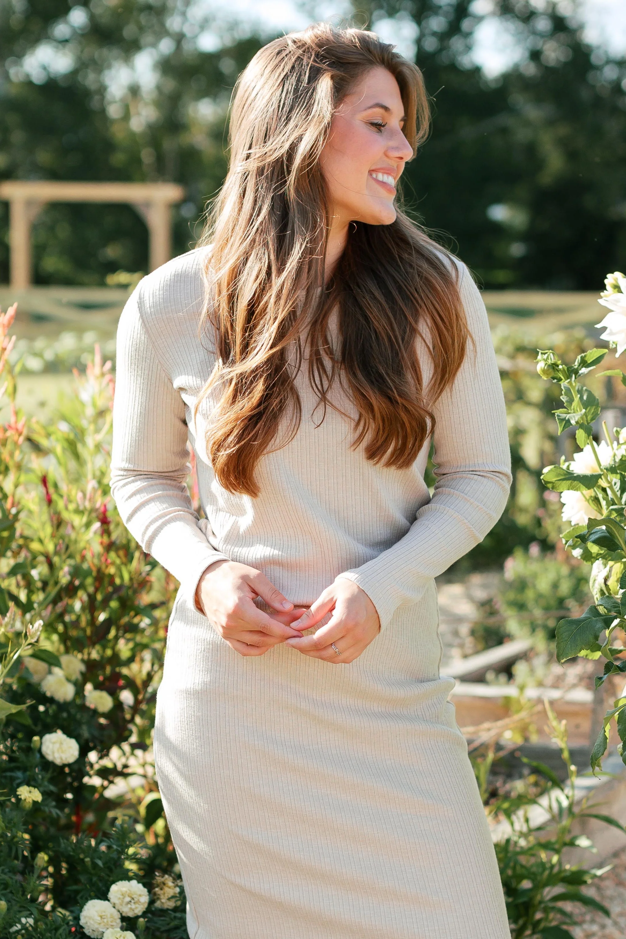 Sasha Long Sleeve Ribbed Top FINAL SALE - Image 5
