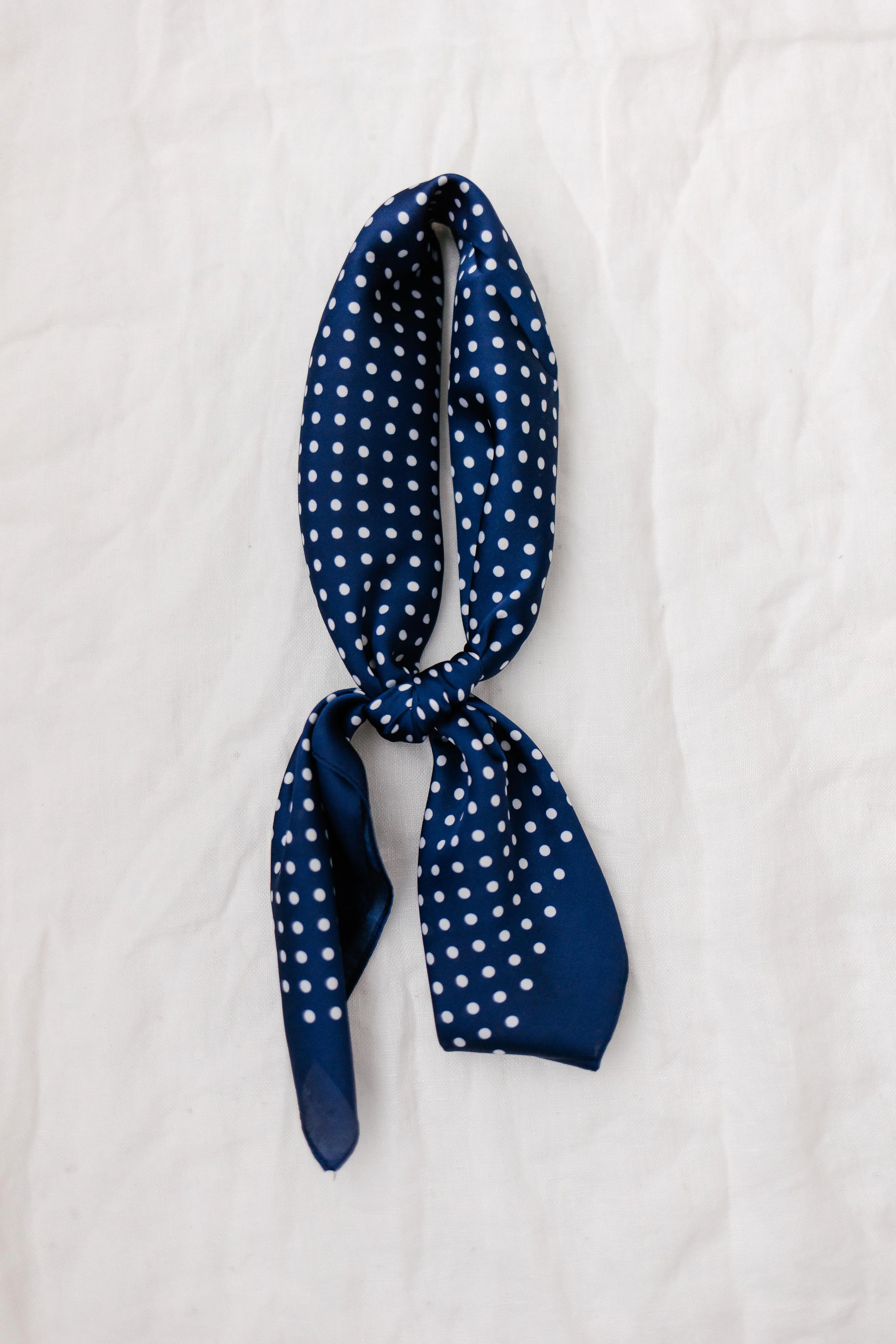 Satin Polka Dot Scarf - Image 3