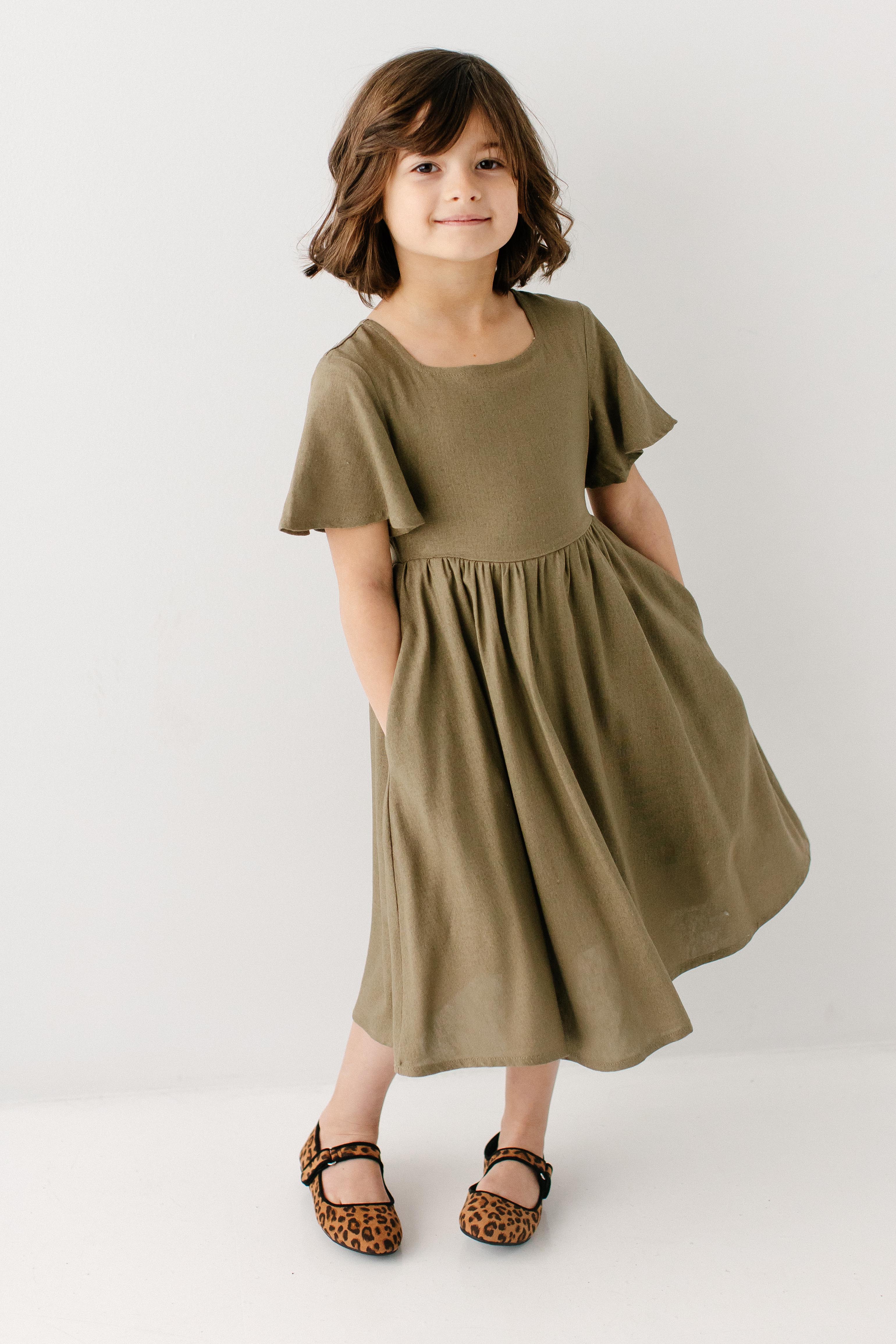 Savannah Girl Square Neck Dress