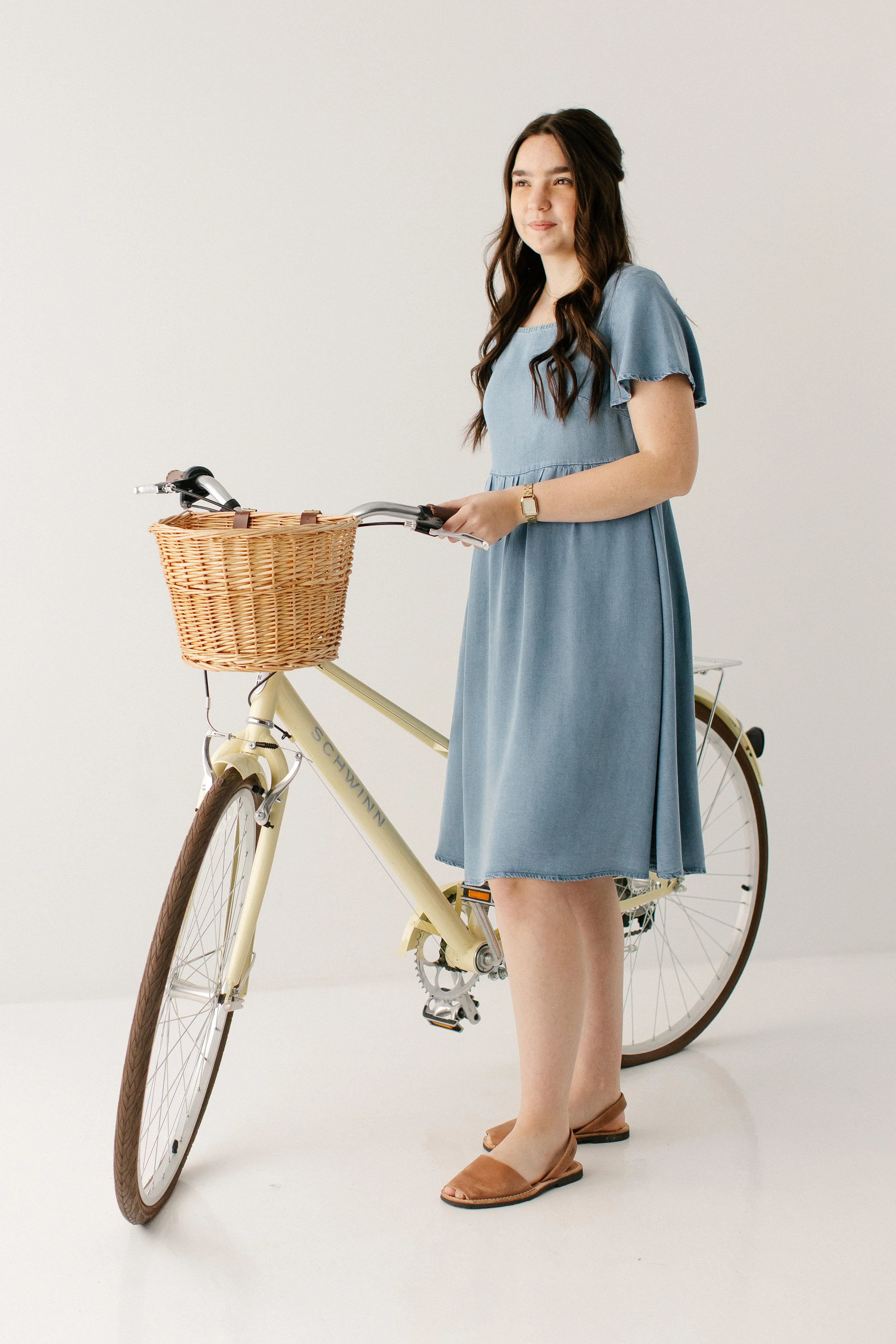 Savannah Square Neck Knee Length Dress - Image 14