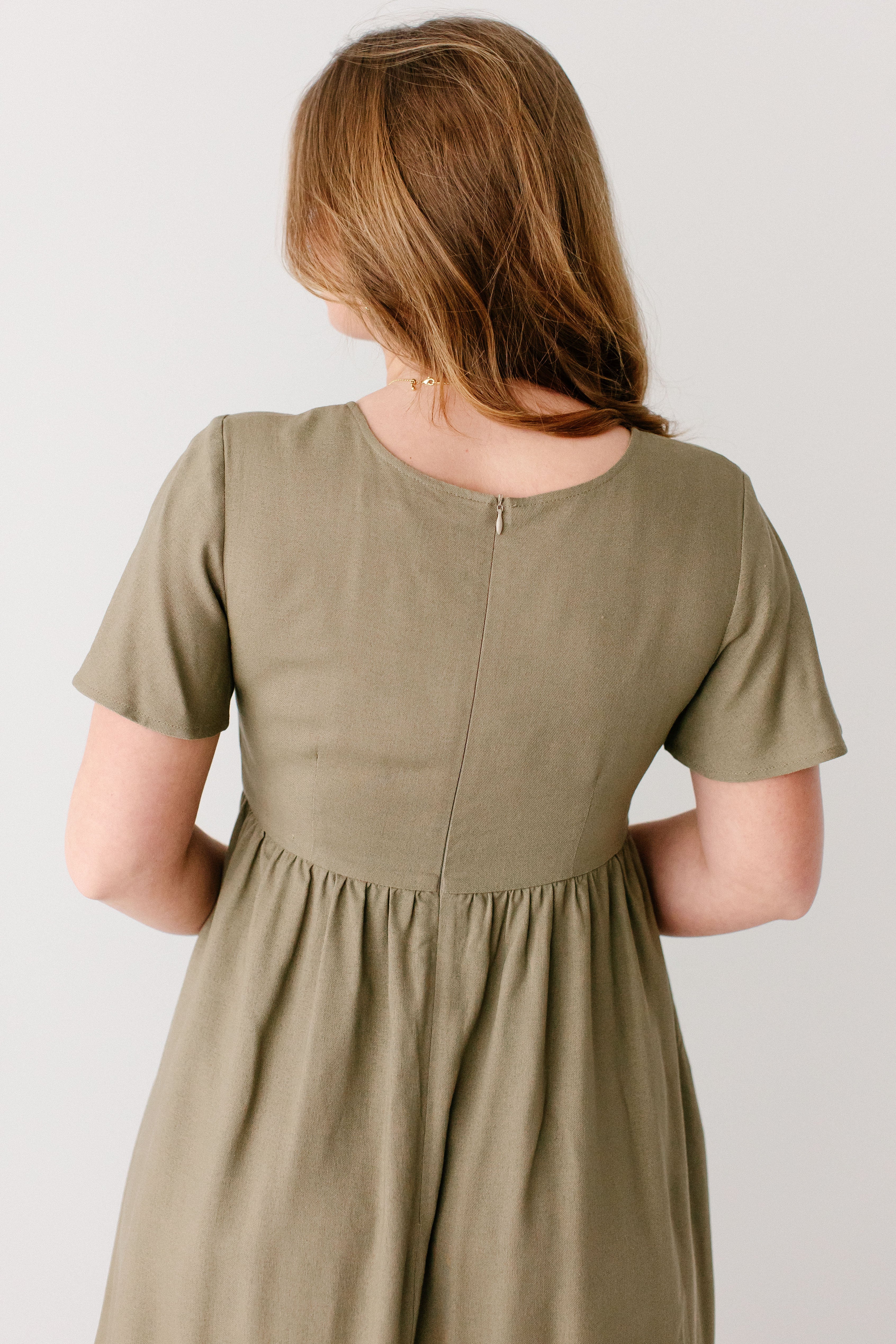 Savannah Square Neck Knee Length Dress - Image 27