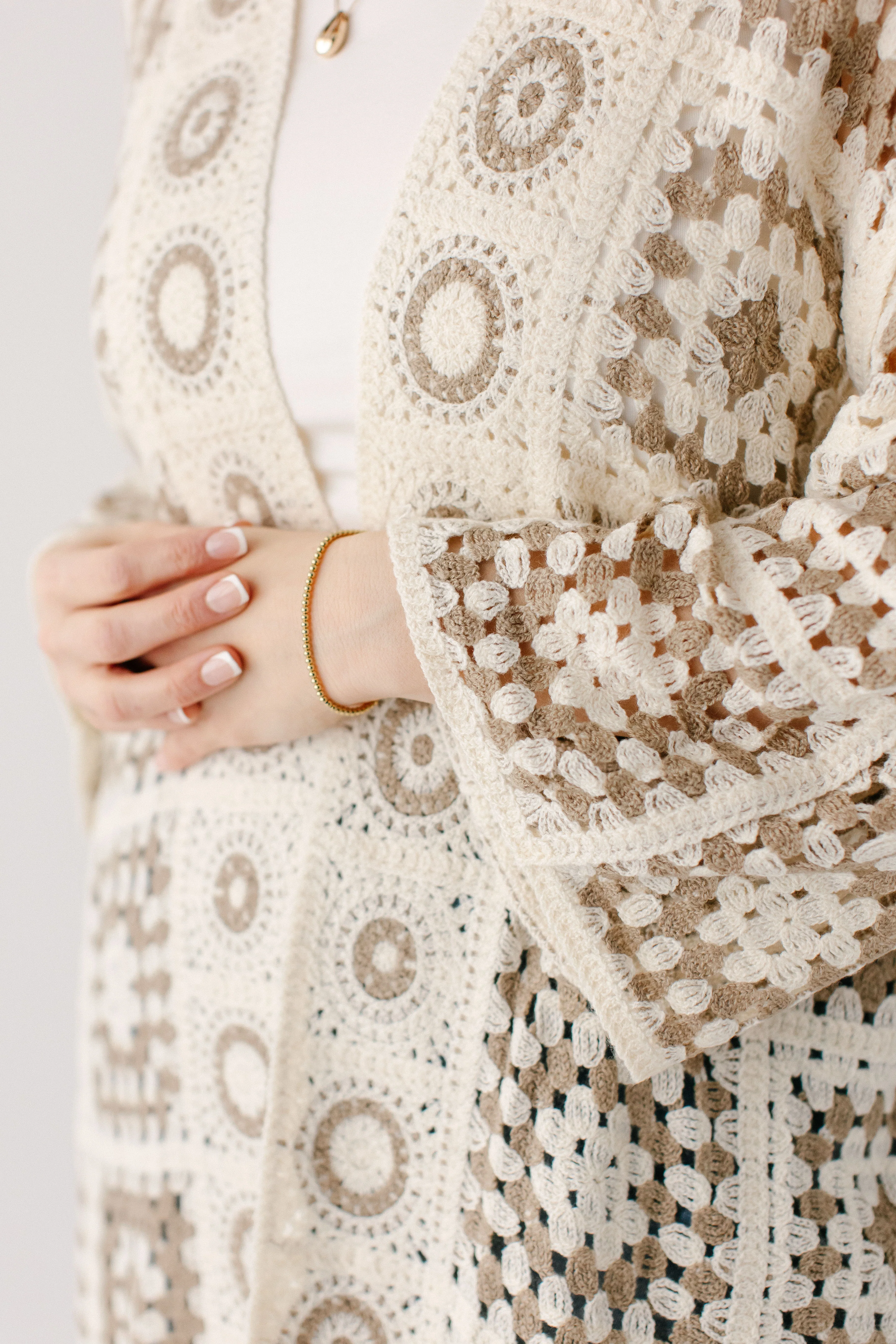 Shantae Open Knit Crochet Cardigan FINAL SALE - Image 3