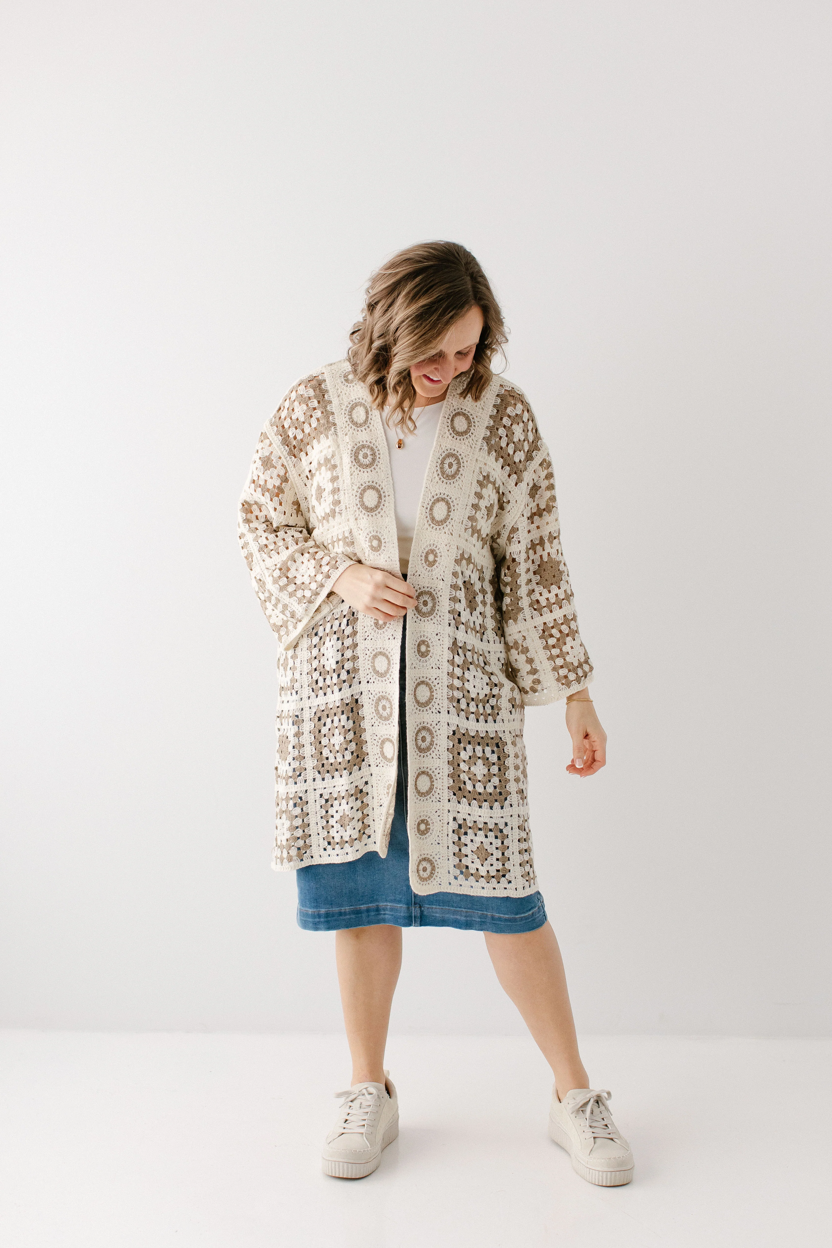 Shantae Open Knit Crochet Cardigan FINAL SALE - Image 4