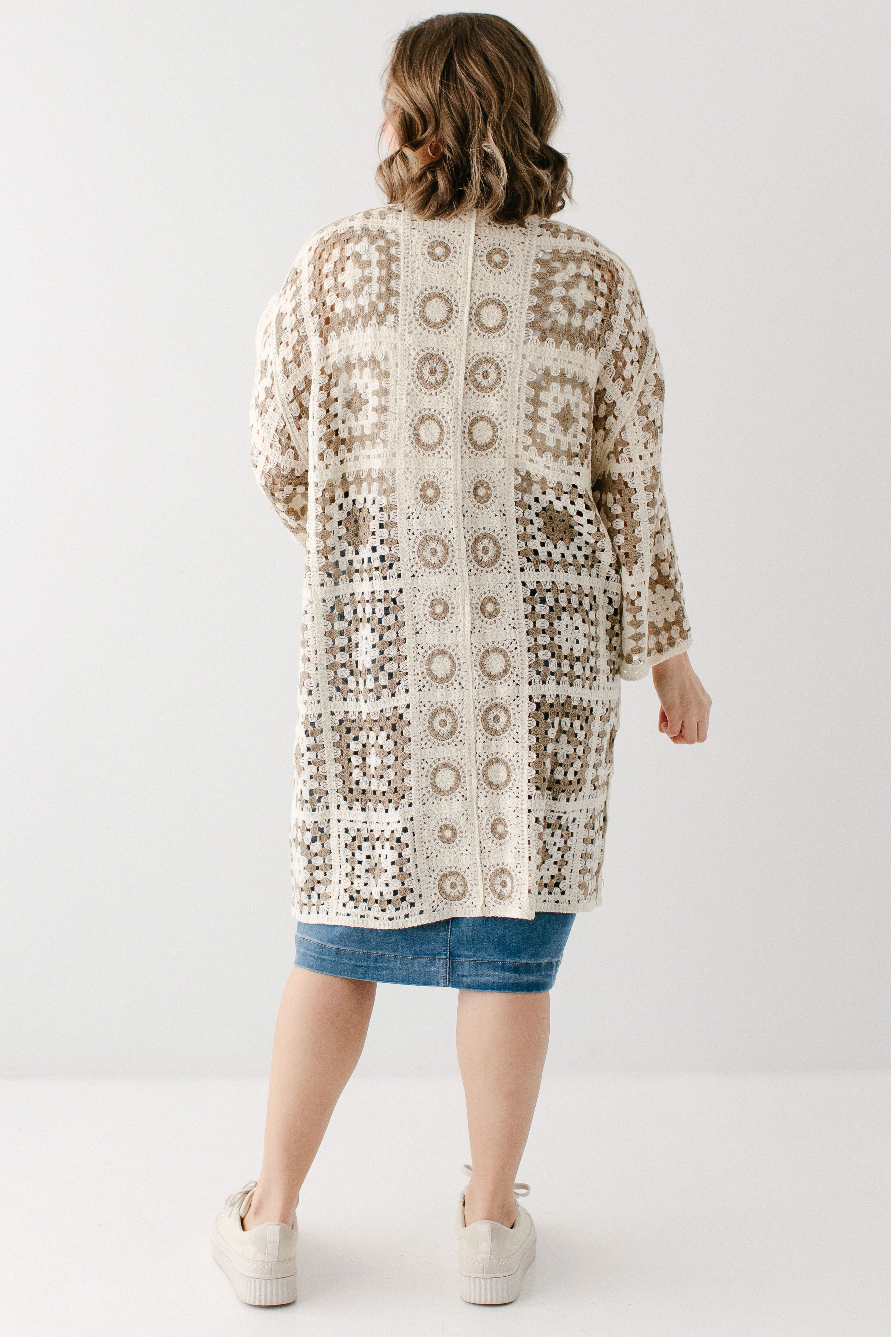 Shantae Open Knit Crochet Cardigan FINAL SALE - Image 5