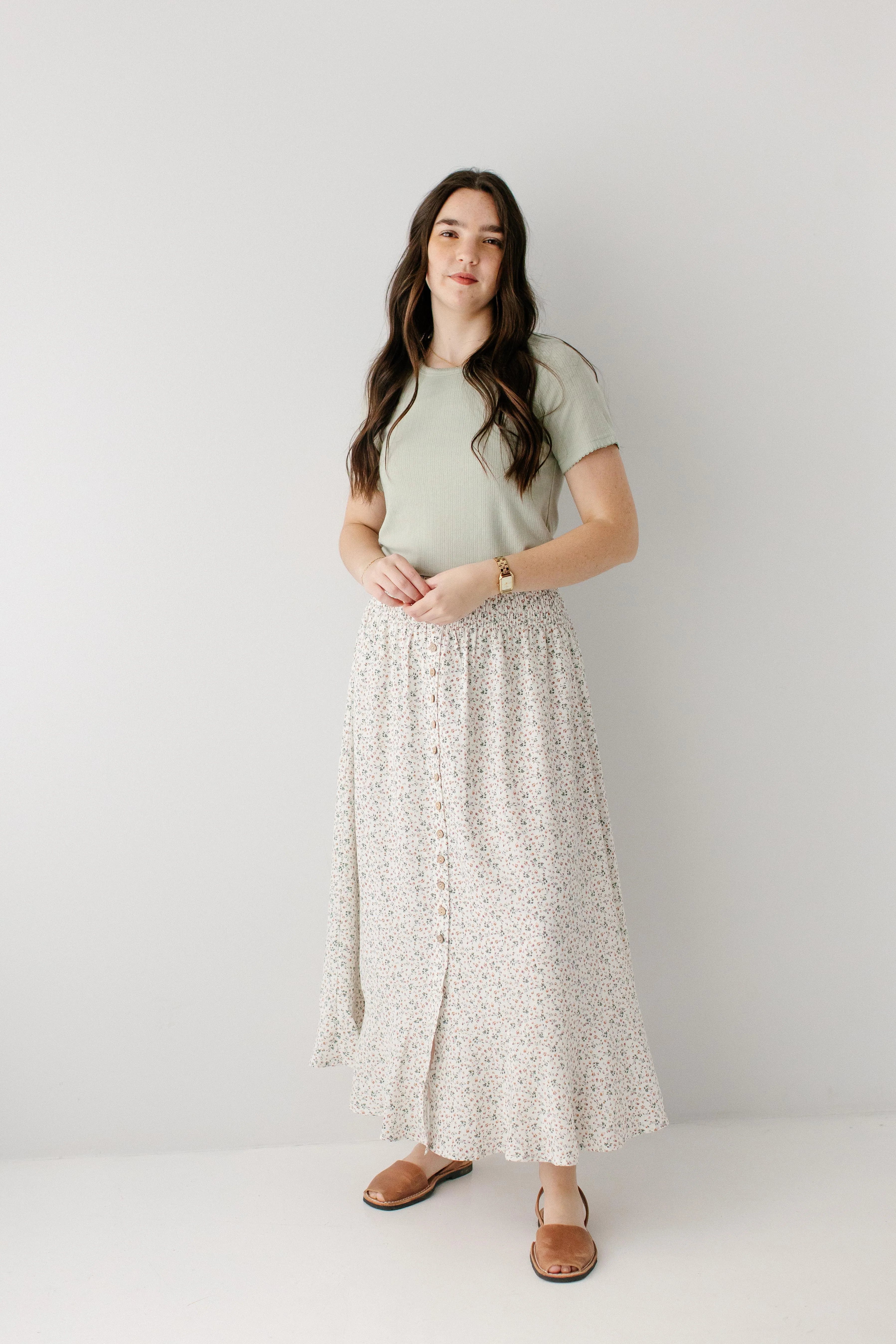 Shauna Ditsy Floral Maxi Skirt - Image 5