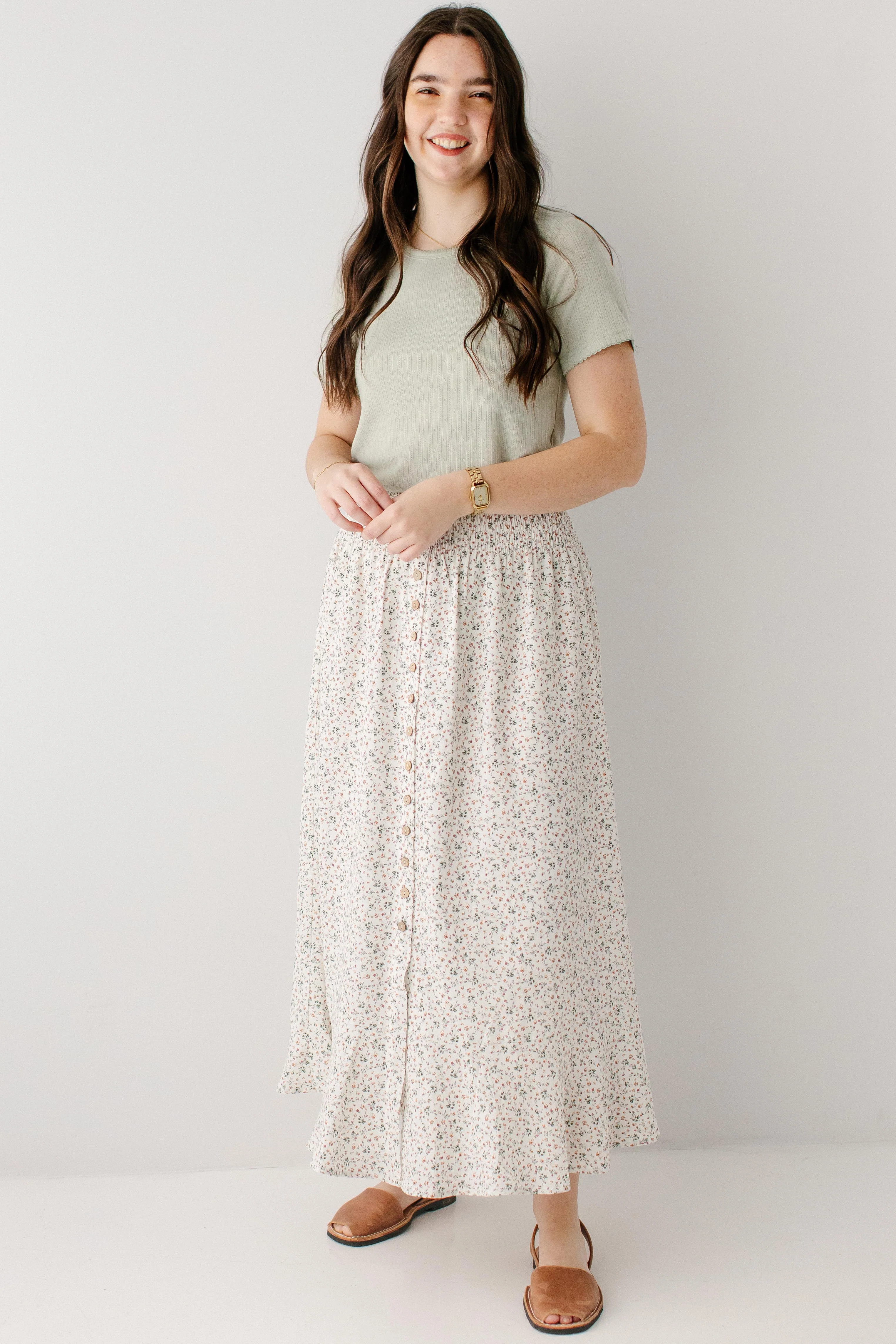 Shauna Ditsy Floral Maxi Skirt - Image 7