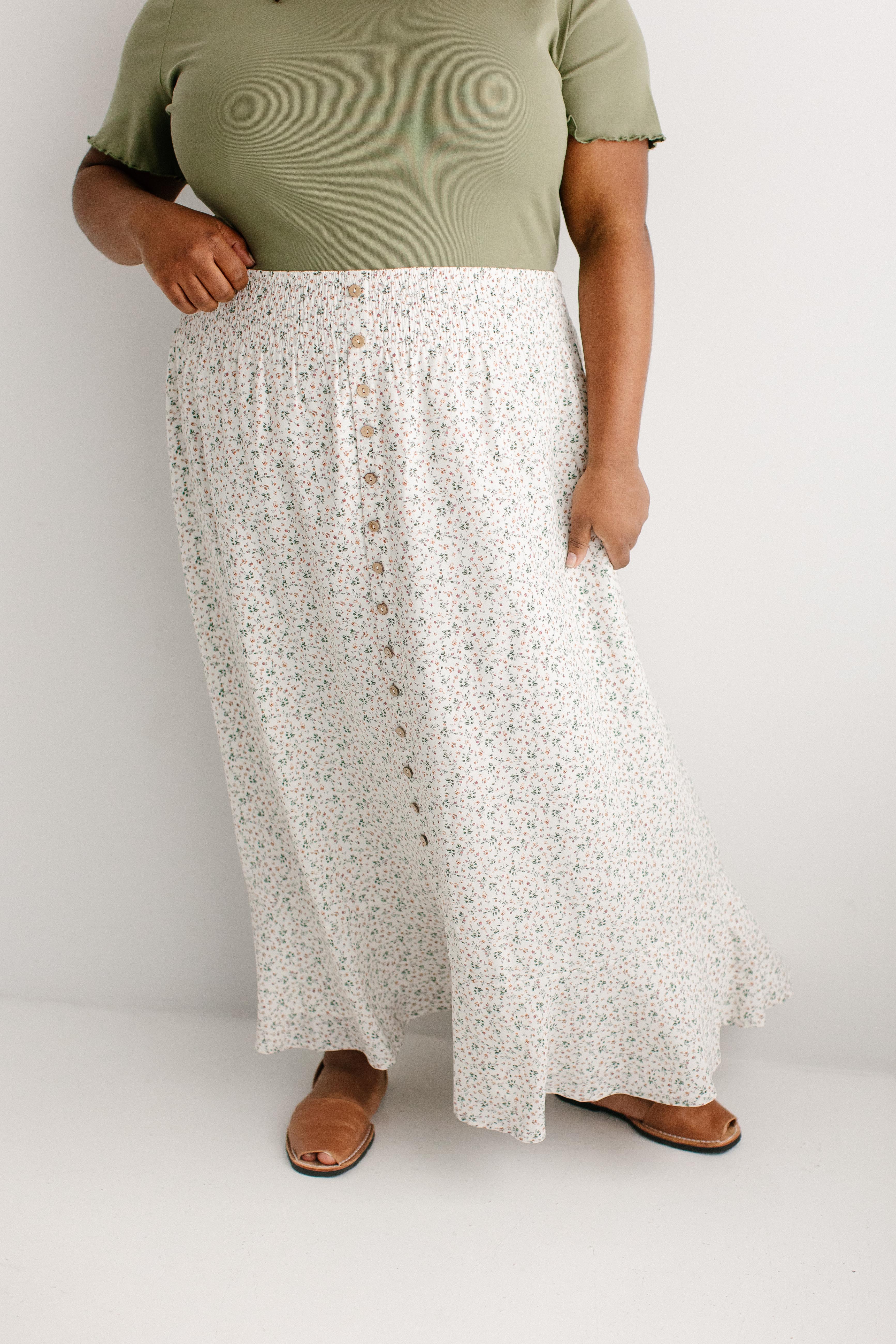 Shauna Ditsy Floral Maxi Skirt - Image 9