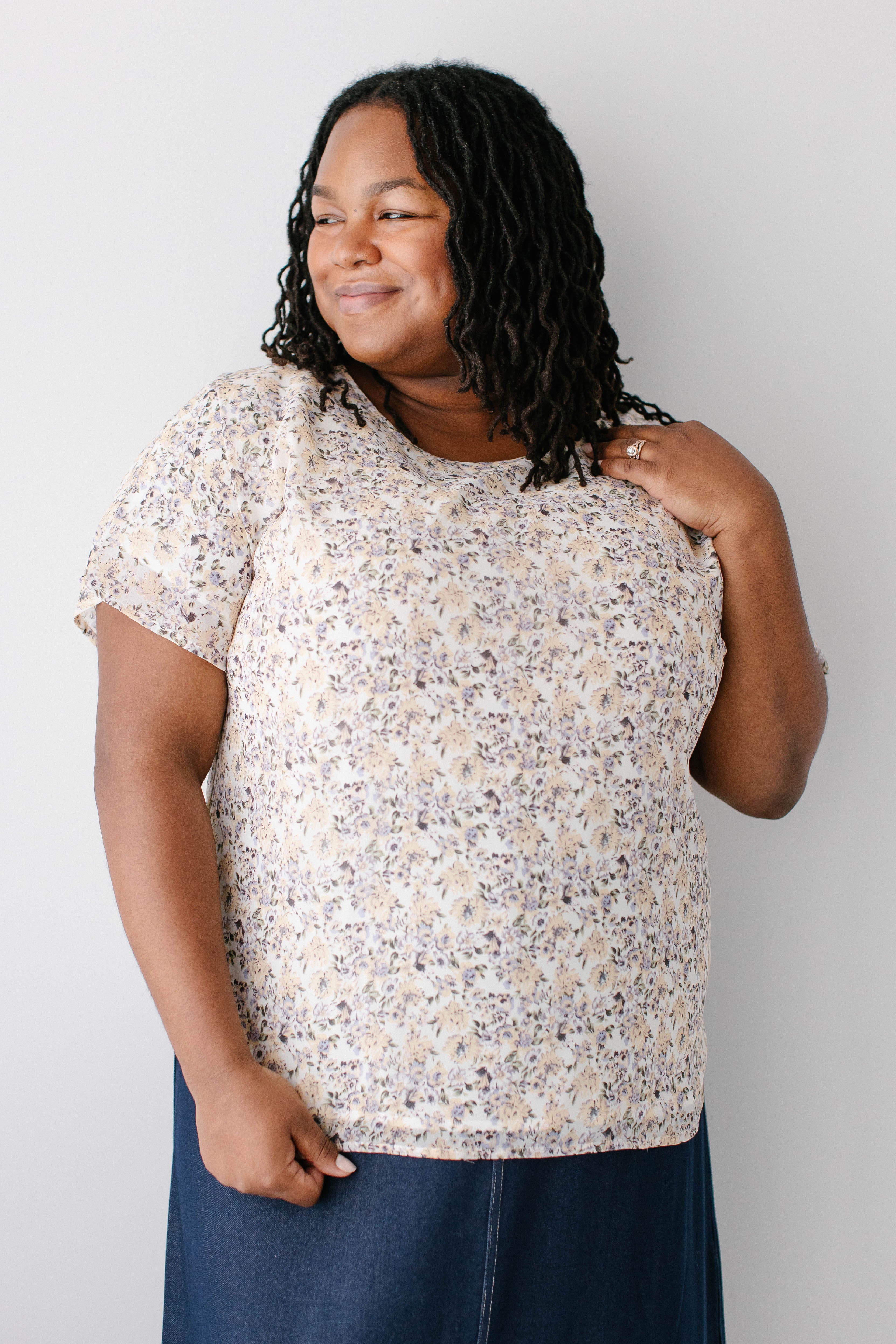 Sheila Dolman Sleeve Floral Print Top FINAL SALE - Image 2