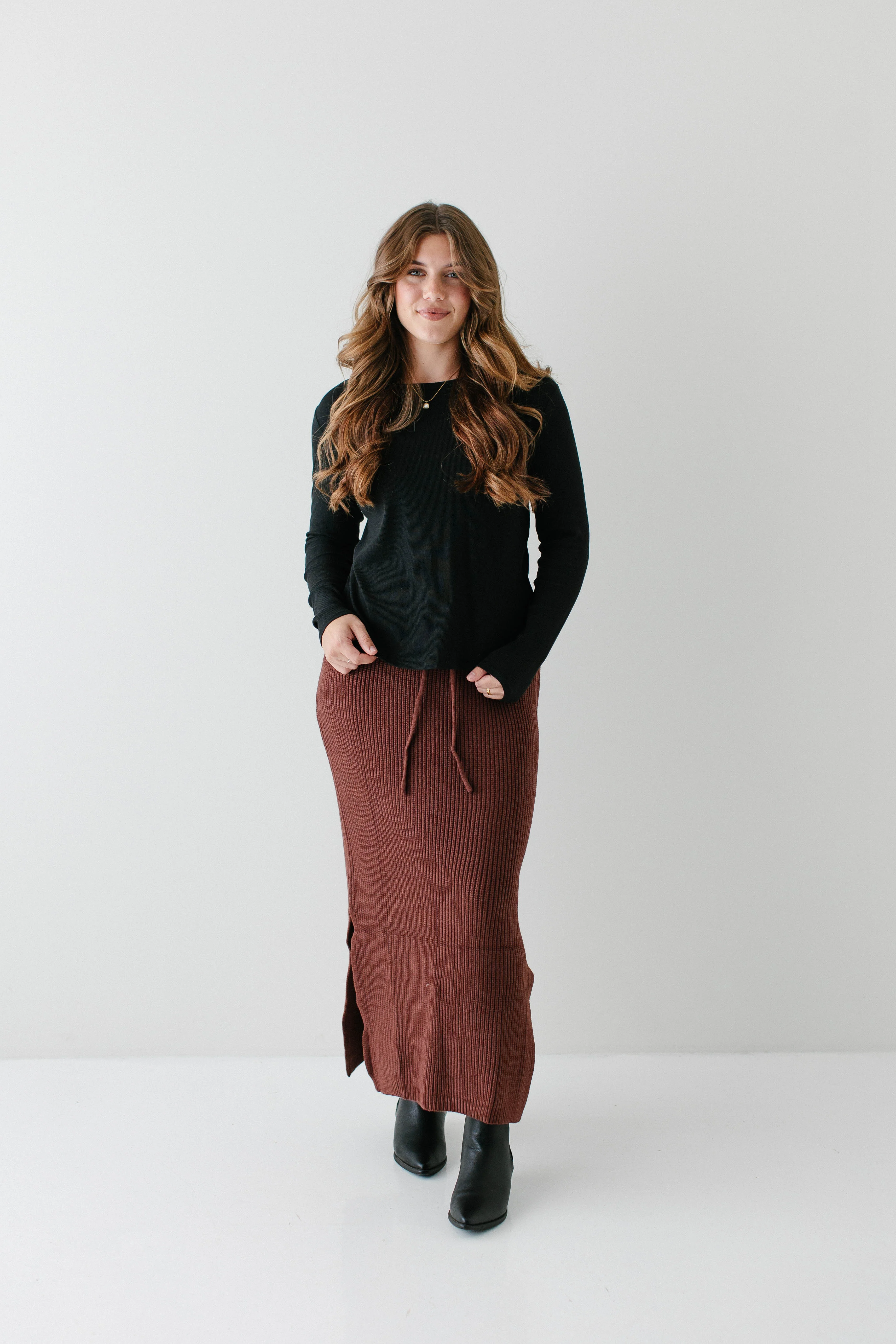 Shelly Bamboo Blend Long Sleeve Ribbed Top FINAL SALE - Image 9