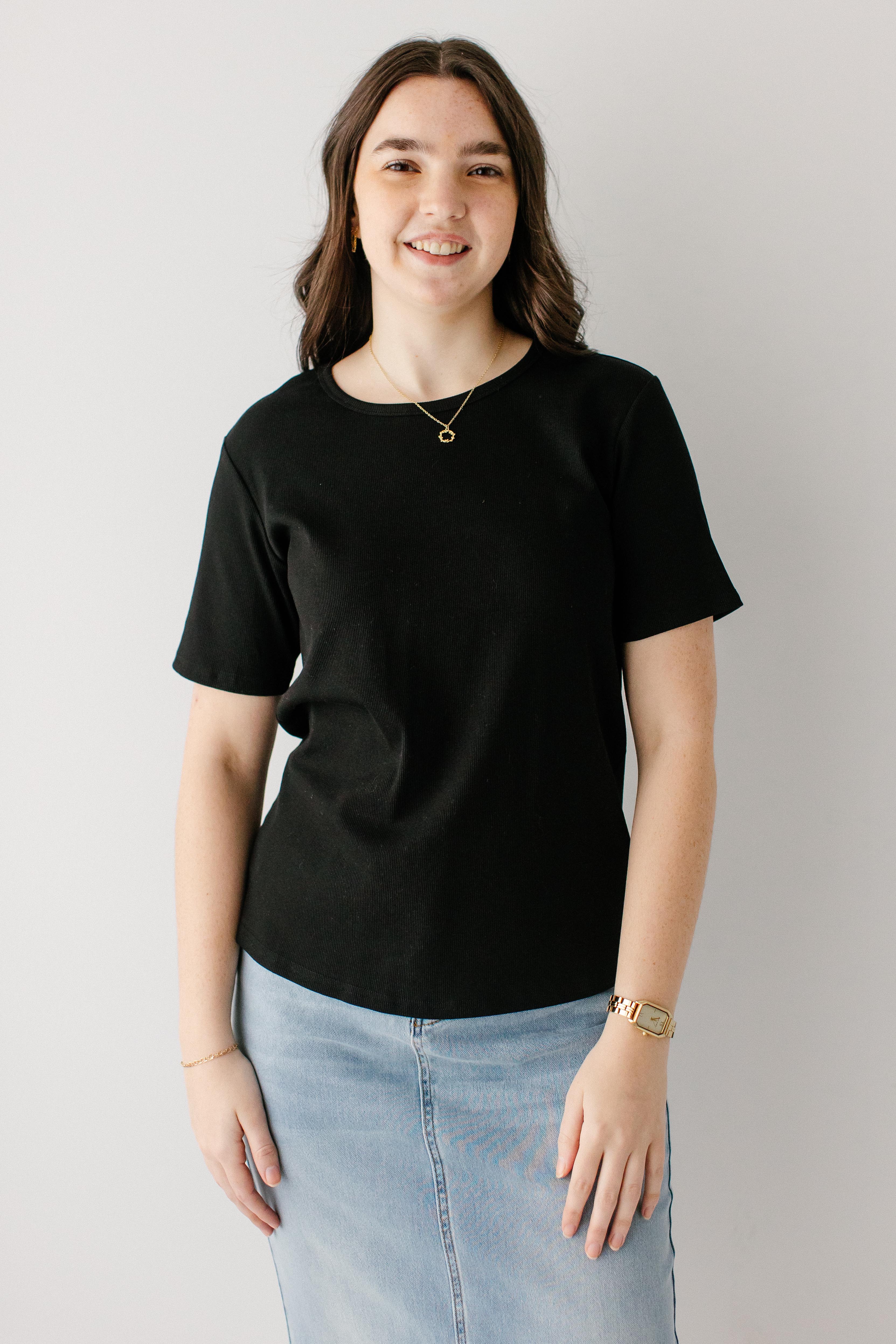 Shelly Short Sleeve Ribbed Top - Image 10