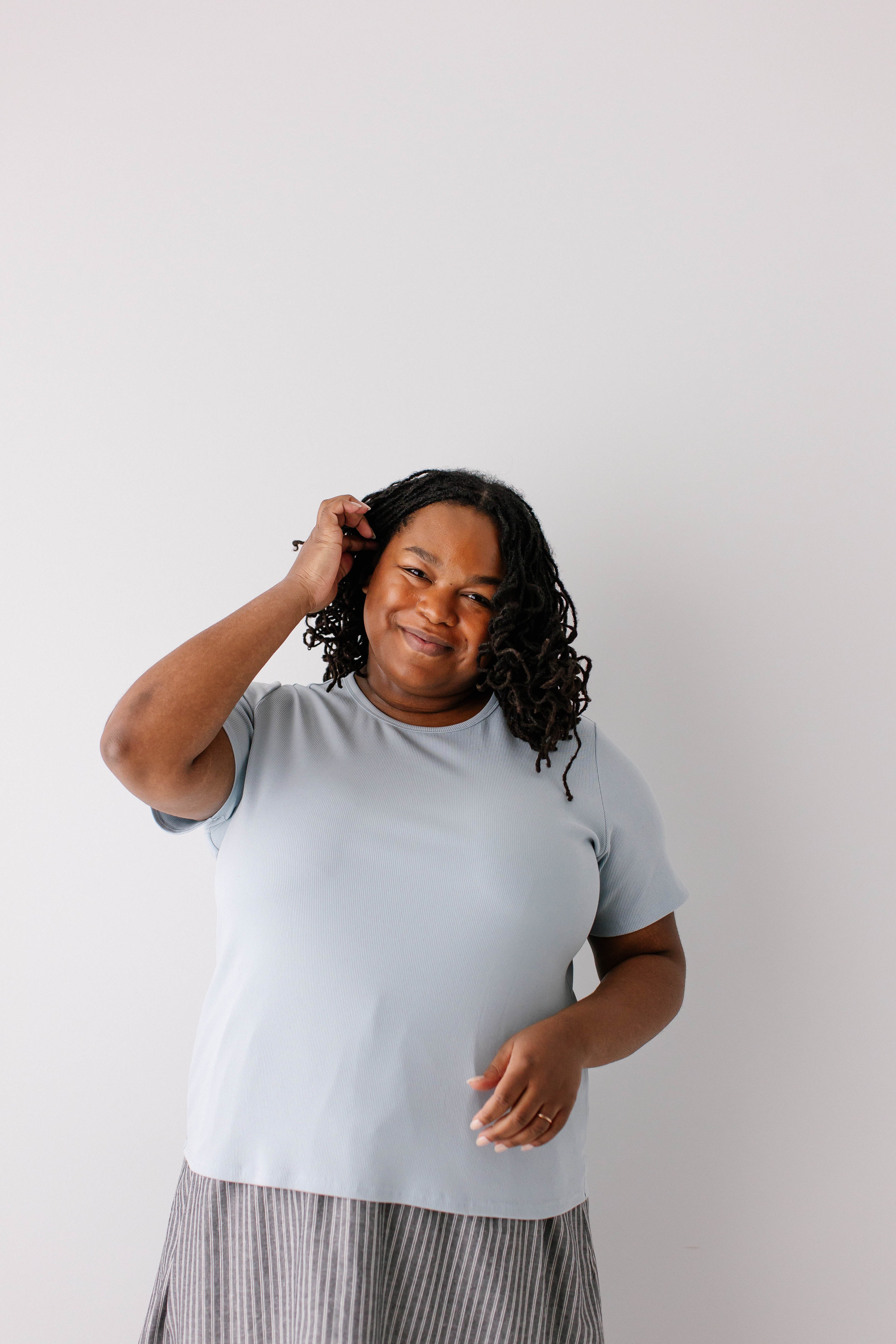 Shelly Short Sleeve Ribbed Top - Image 18