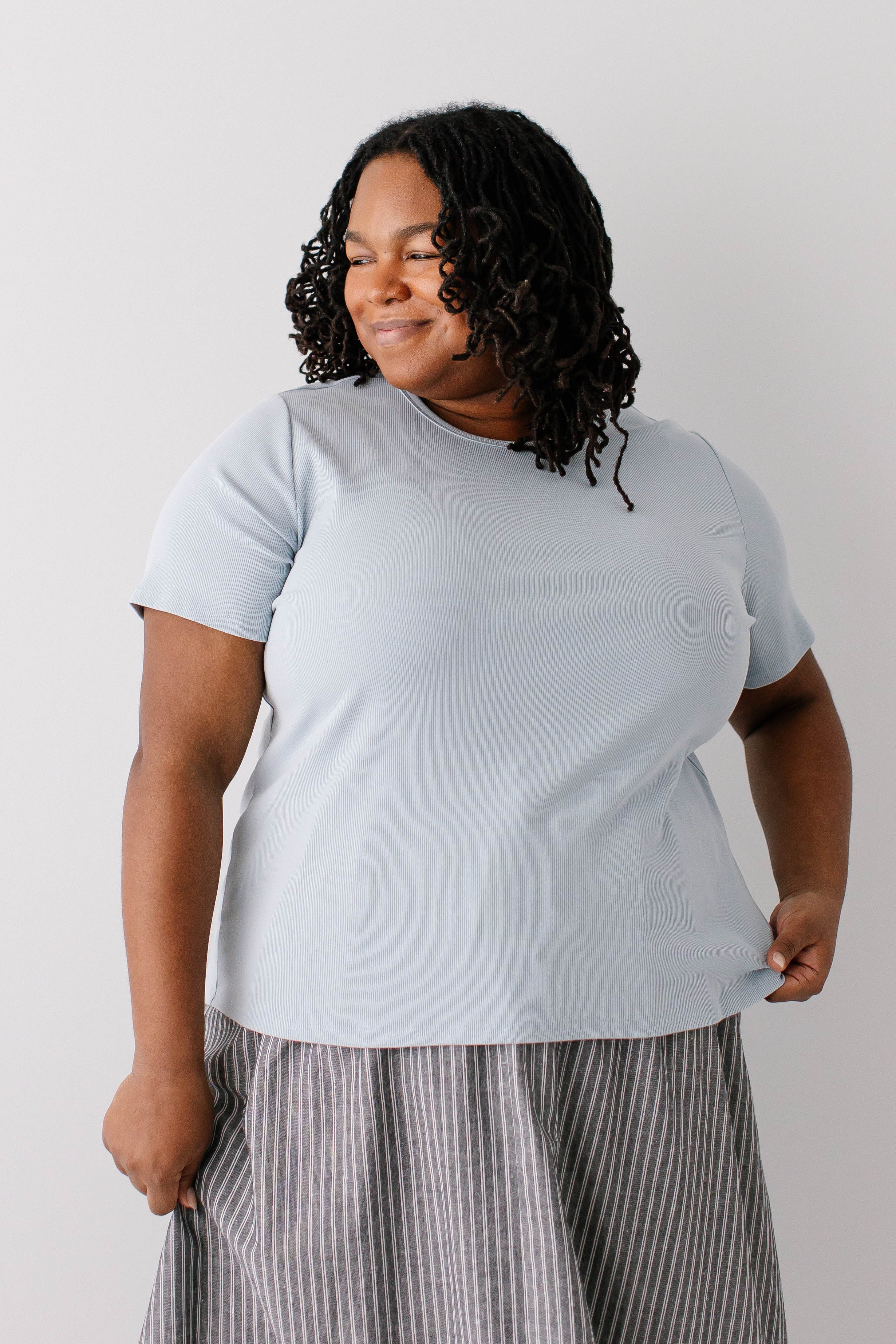 Shelly Short Sleeve Ribbed Top - Image 22