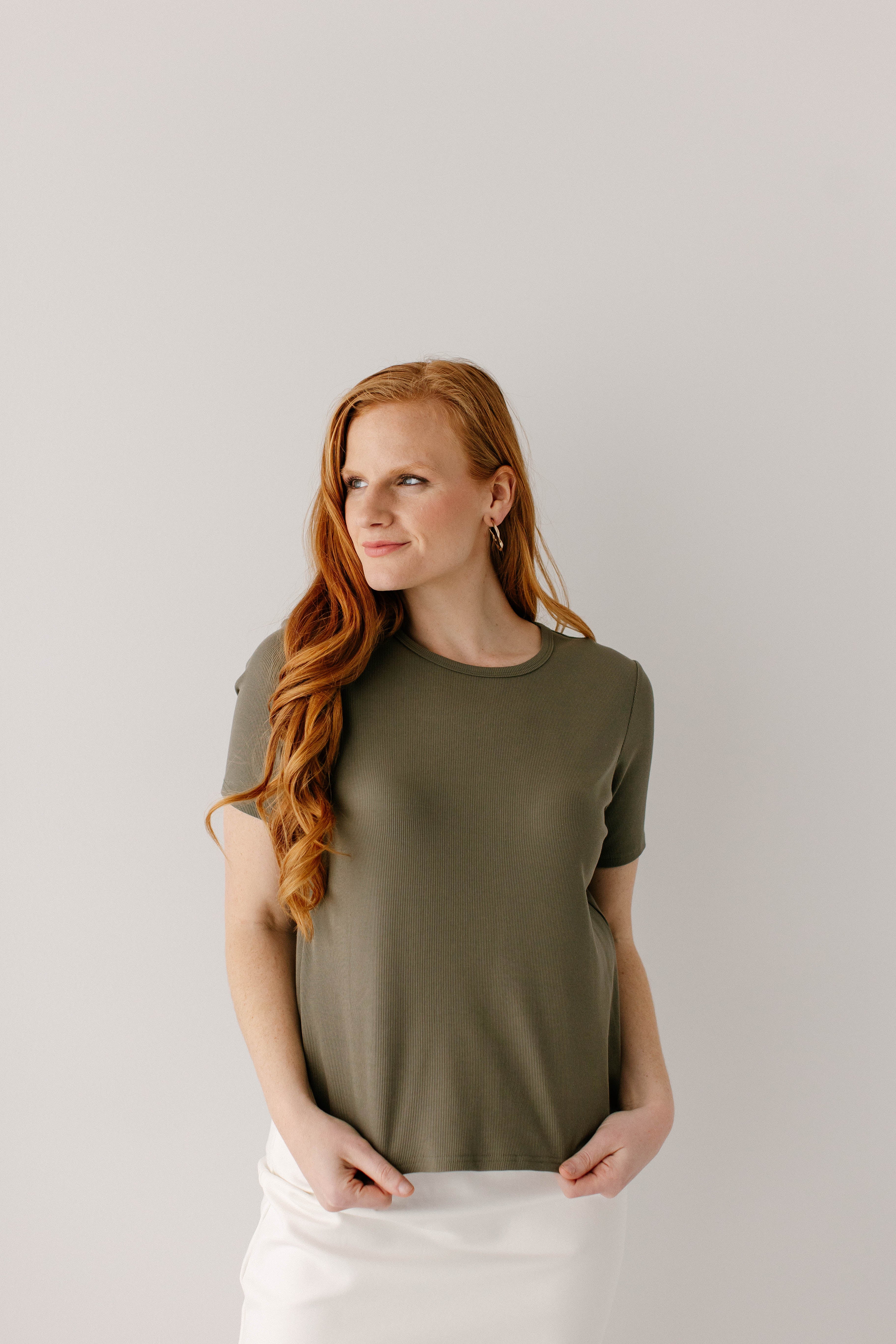 Shelly Short Sleeve Ribbed Top - Image 24