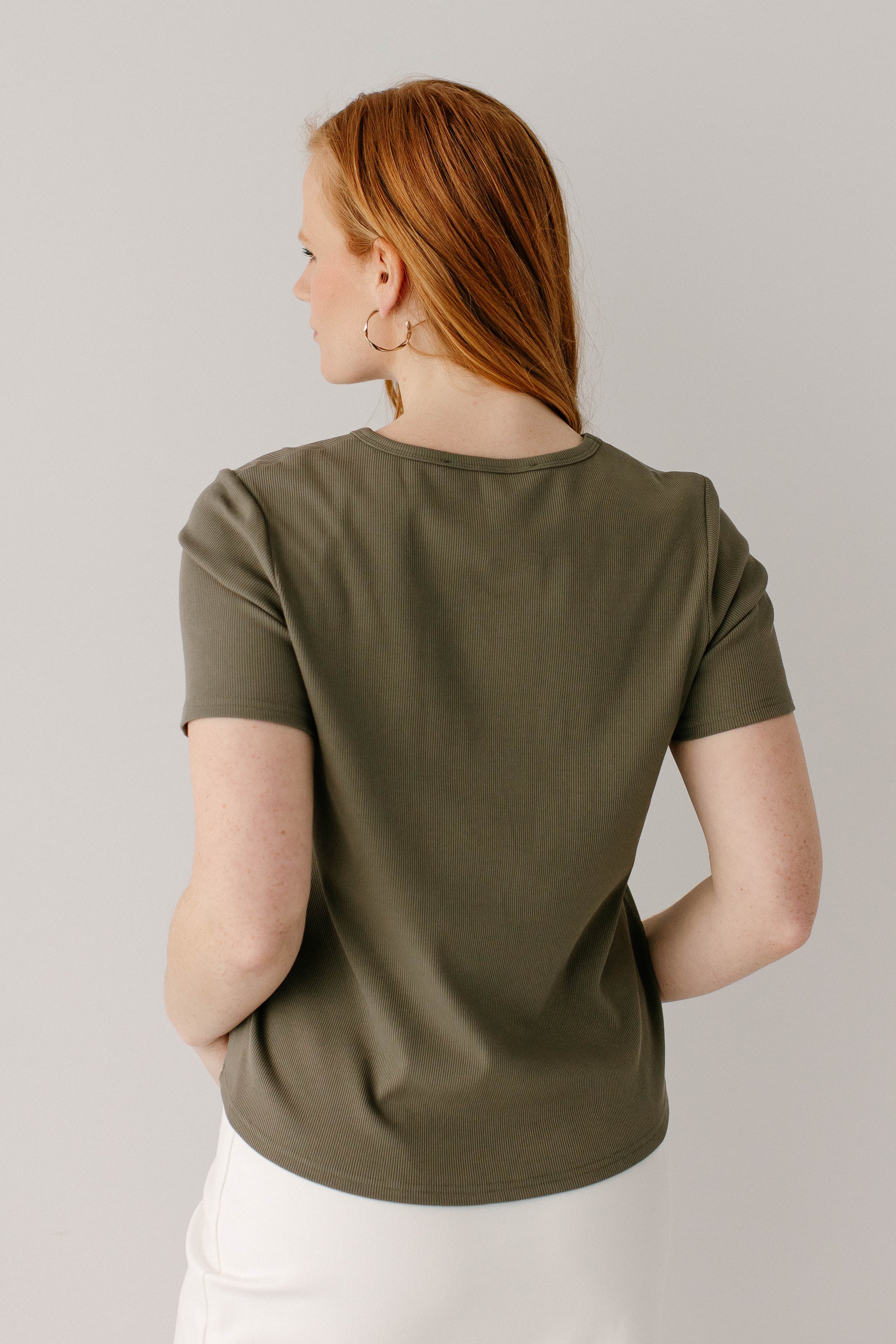 Shelly Short Sleeve Ribbed Top - Image 28