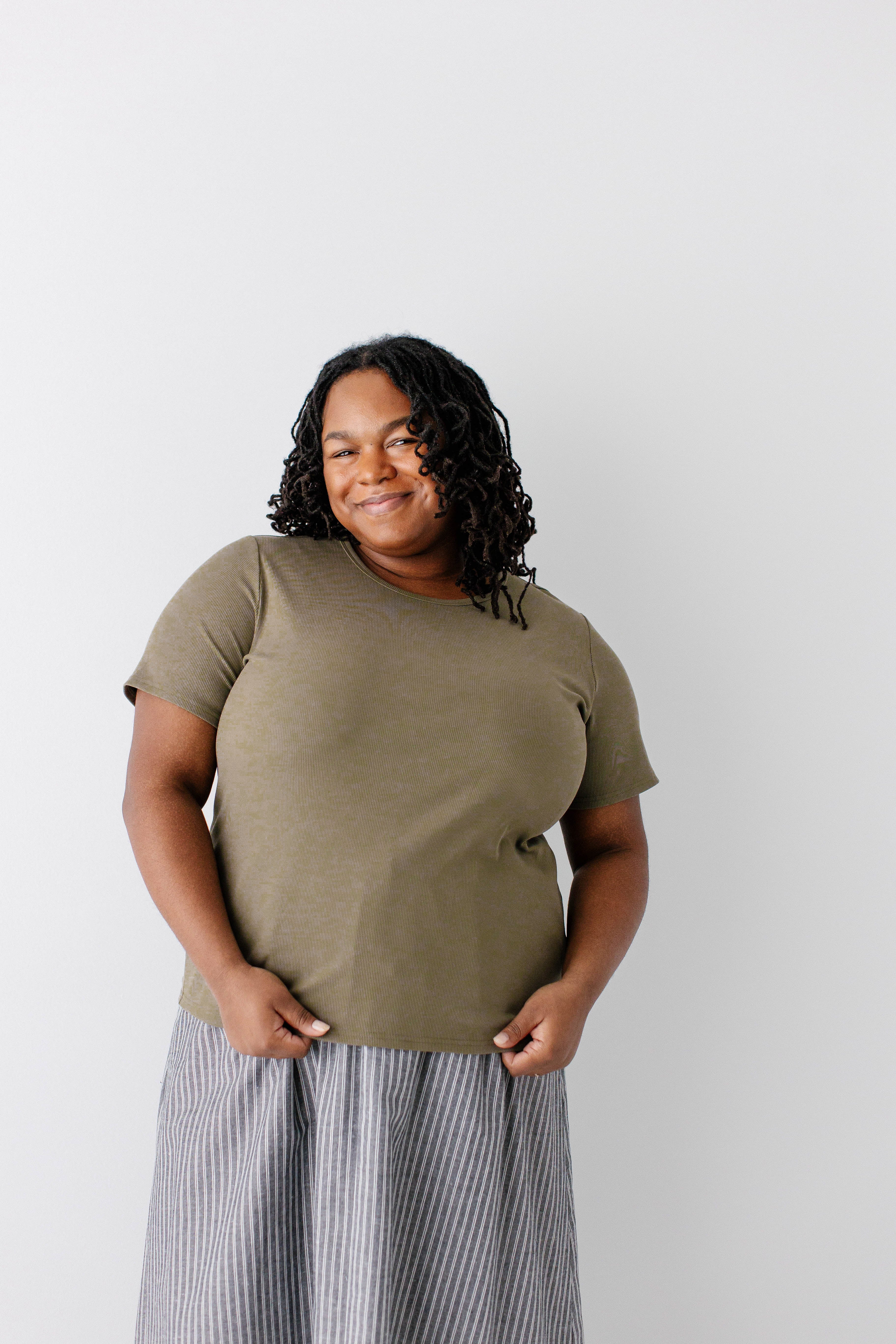 Shelly Short Sleeve Ribbed Top - Image 31