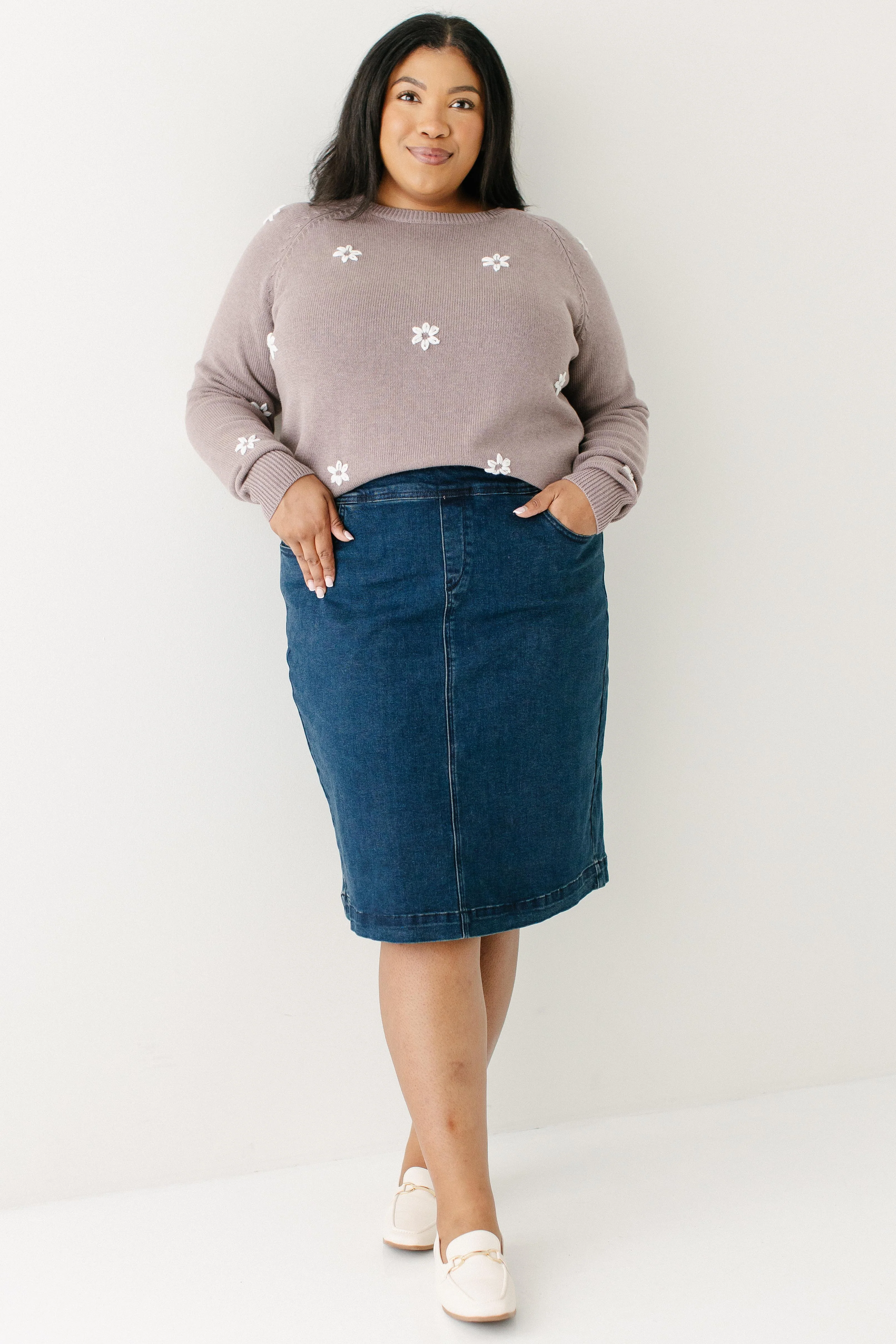 Sheridan Stretch Denim Skirt - Image 10