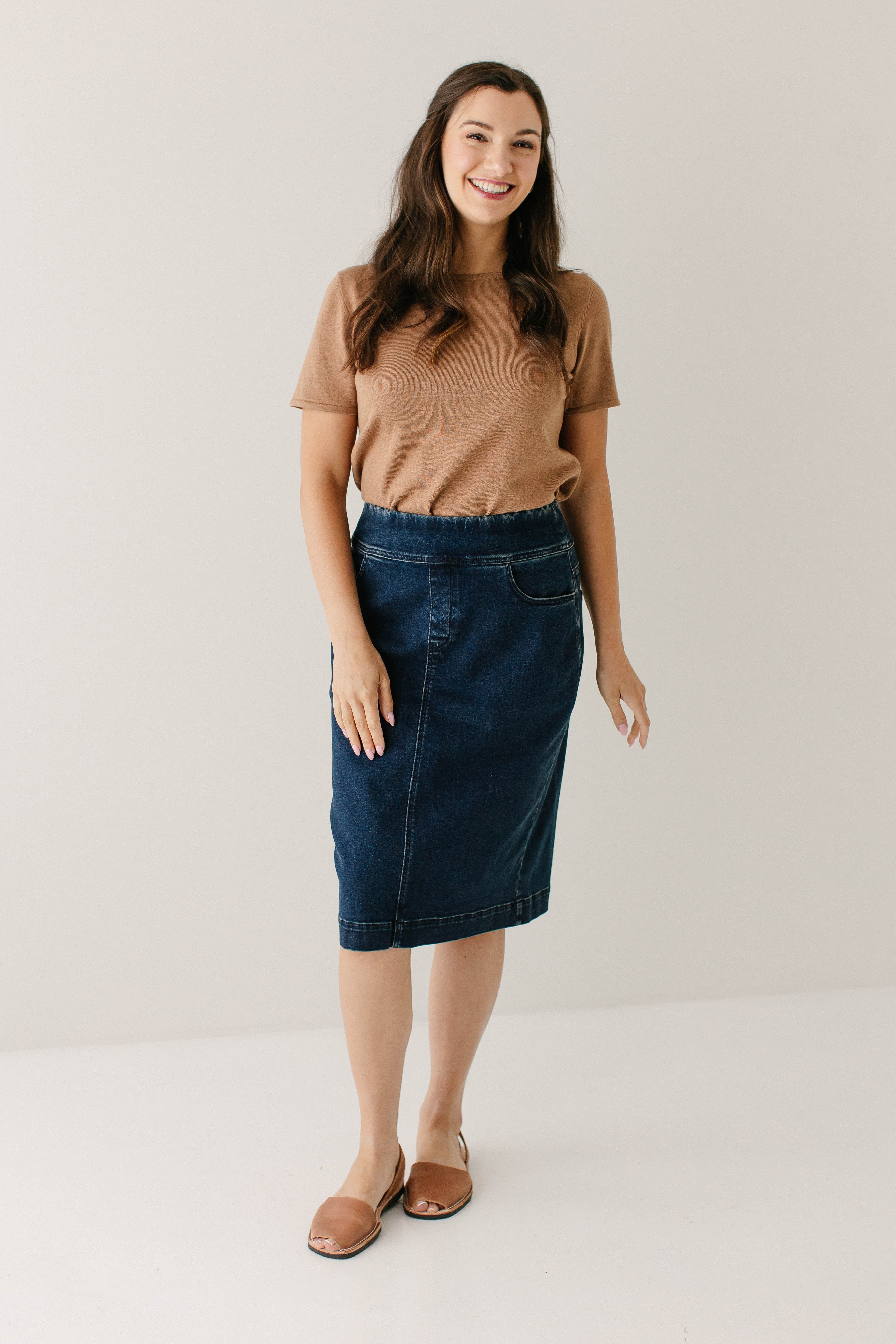 Sheridan Stretch Denim Skirt - Image 11