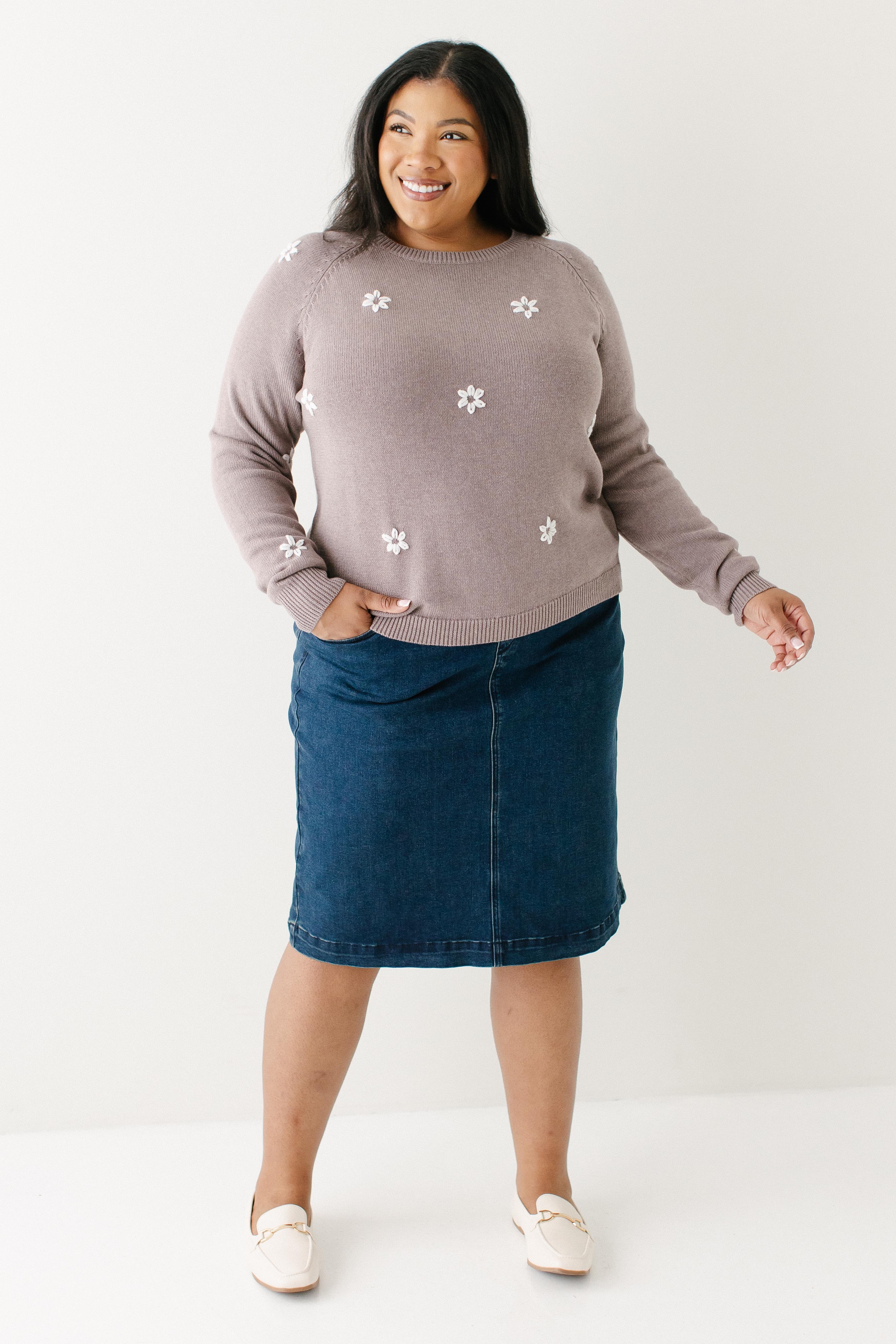 Sheridan Stretch Denim Skirt - Image 13