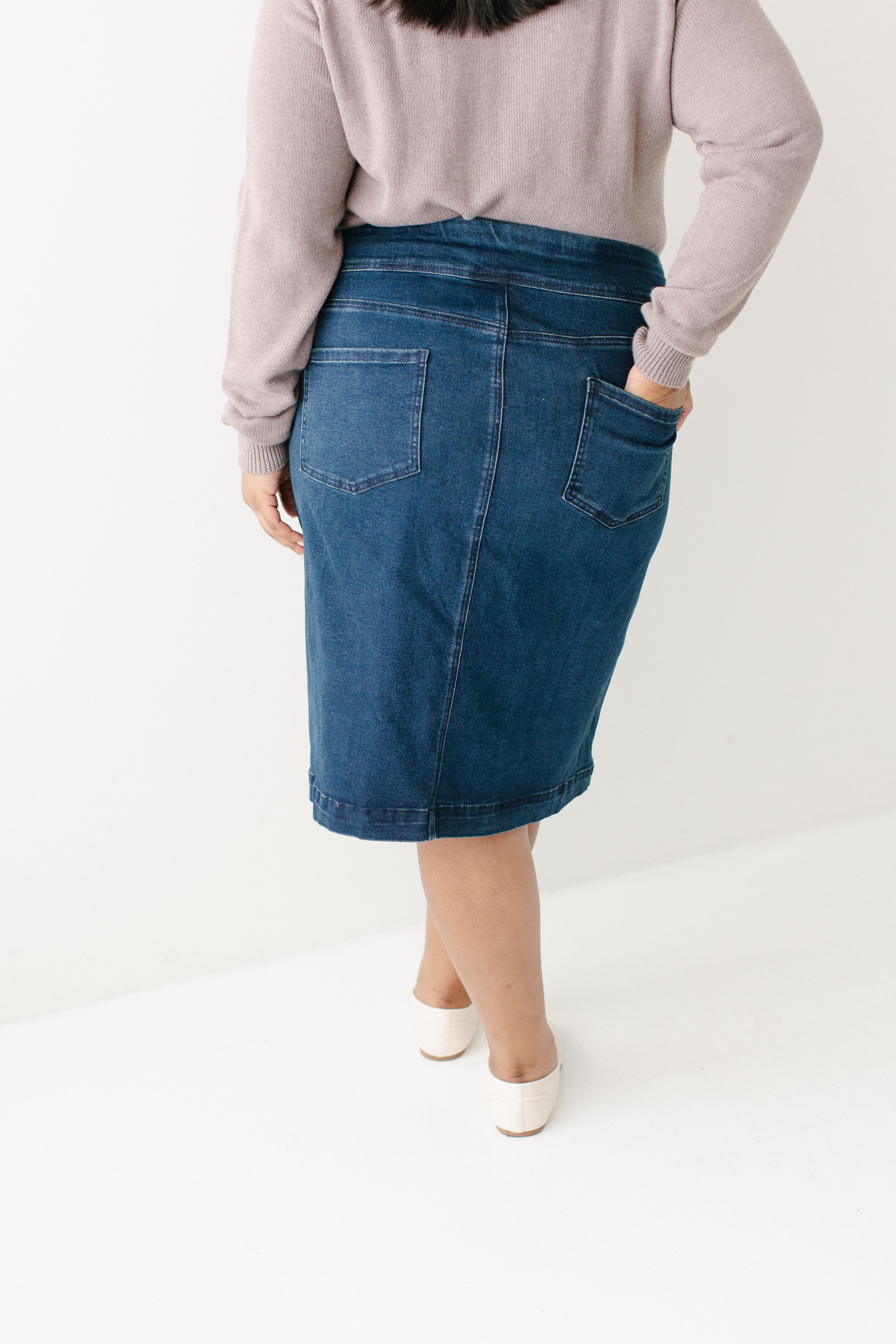 Sheridan Stretch Denim Skirt - Image 15