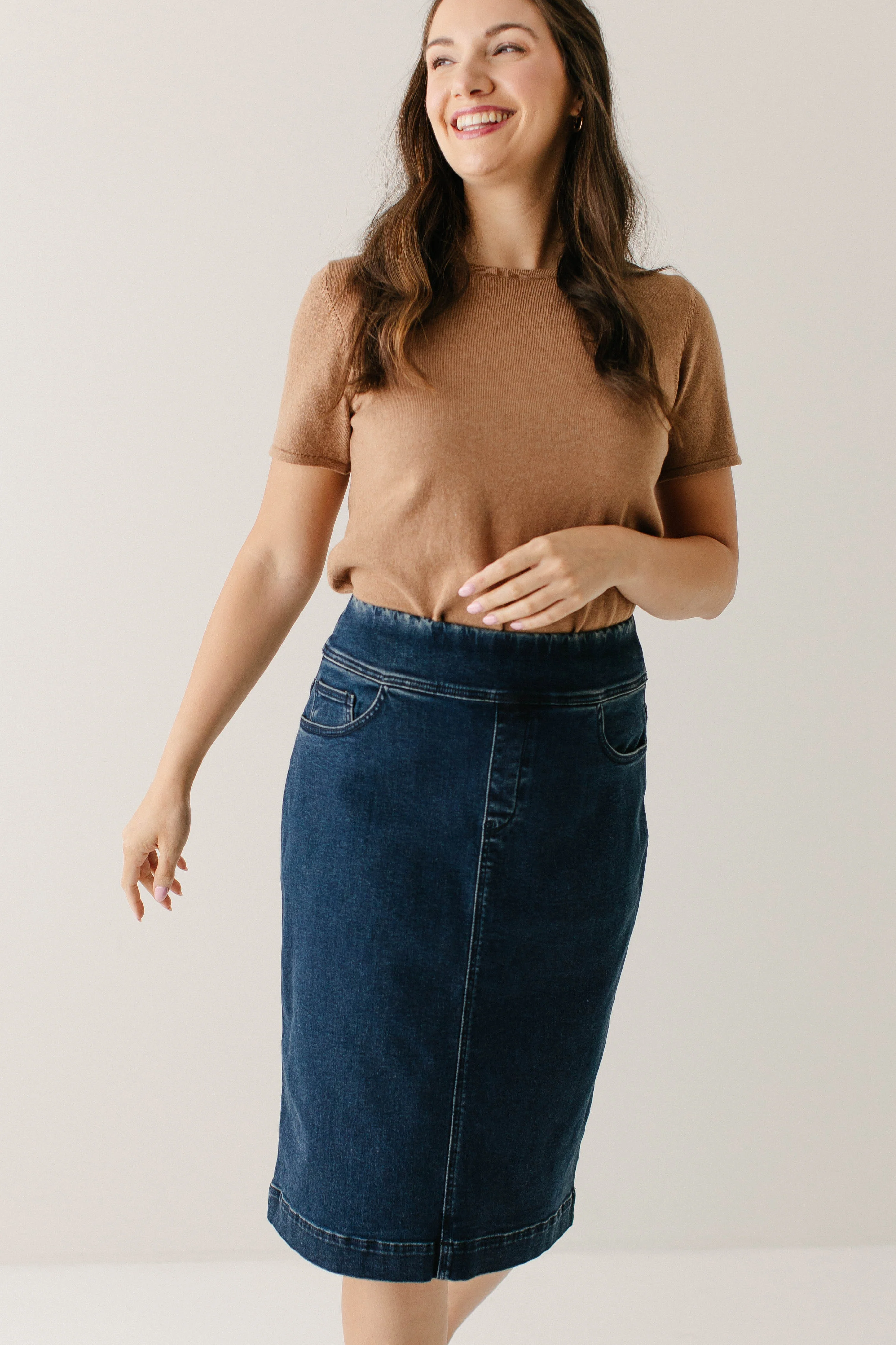 Sheridan Stretch Denim Skirt - Image 17